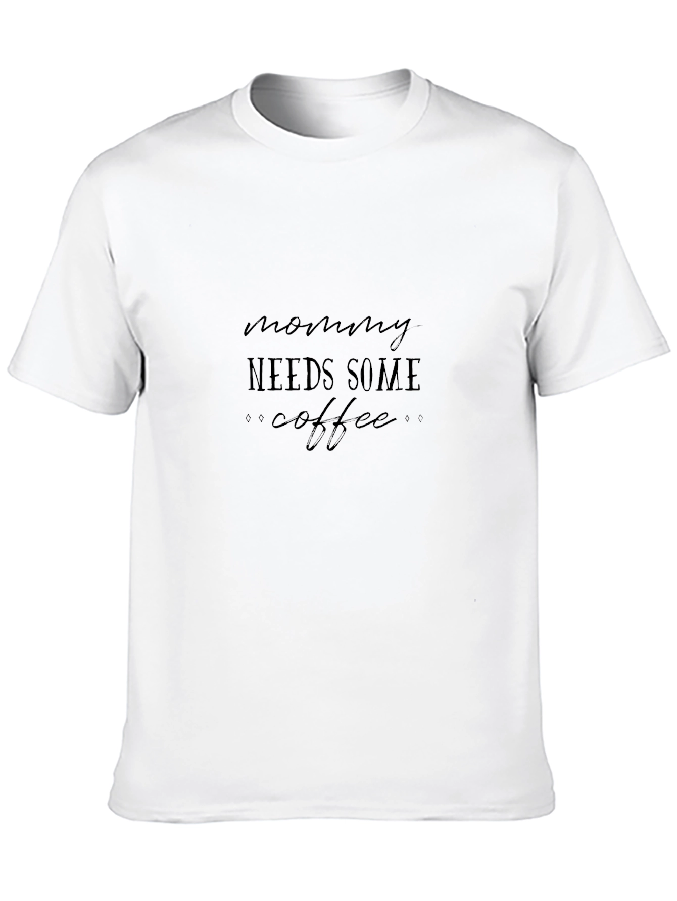Mommy Needs Some Coffee Black Graphic Tee