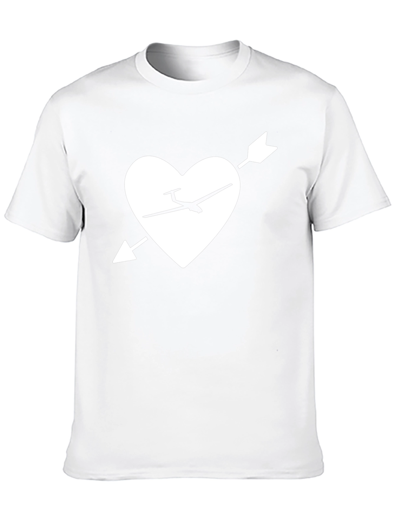 Glider Heart Arrow Graphic Tee - Black