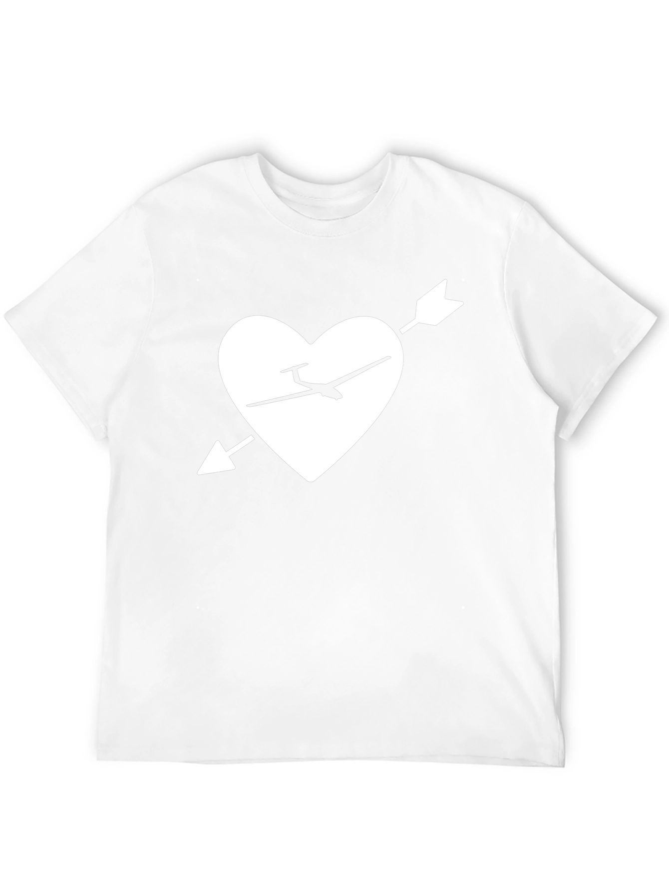 Glider Heart Arrow Graphic Tee - Black