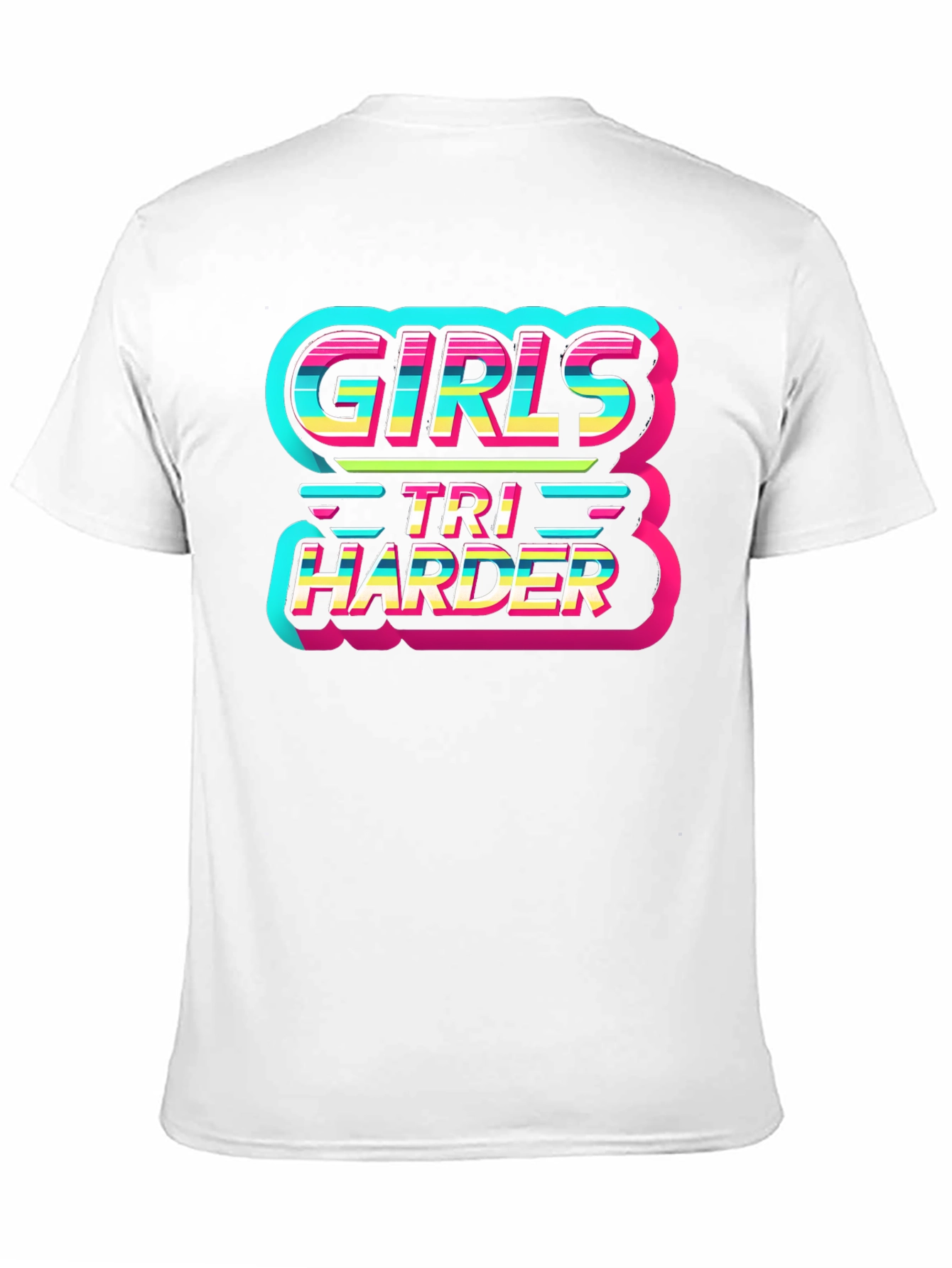 Girls Tri Harder Graphic Tee