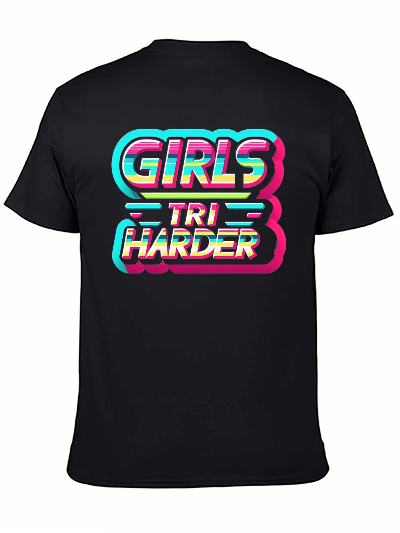 Girls Tri Harder Graphic Tee