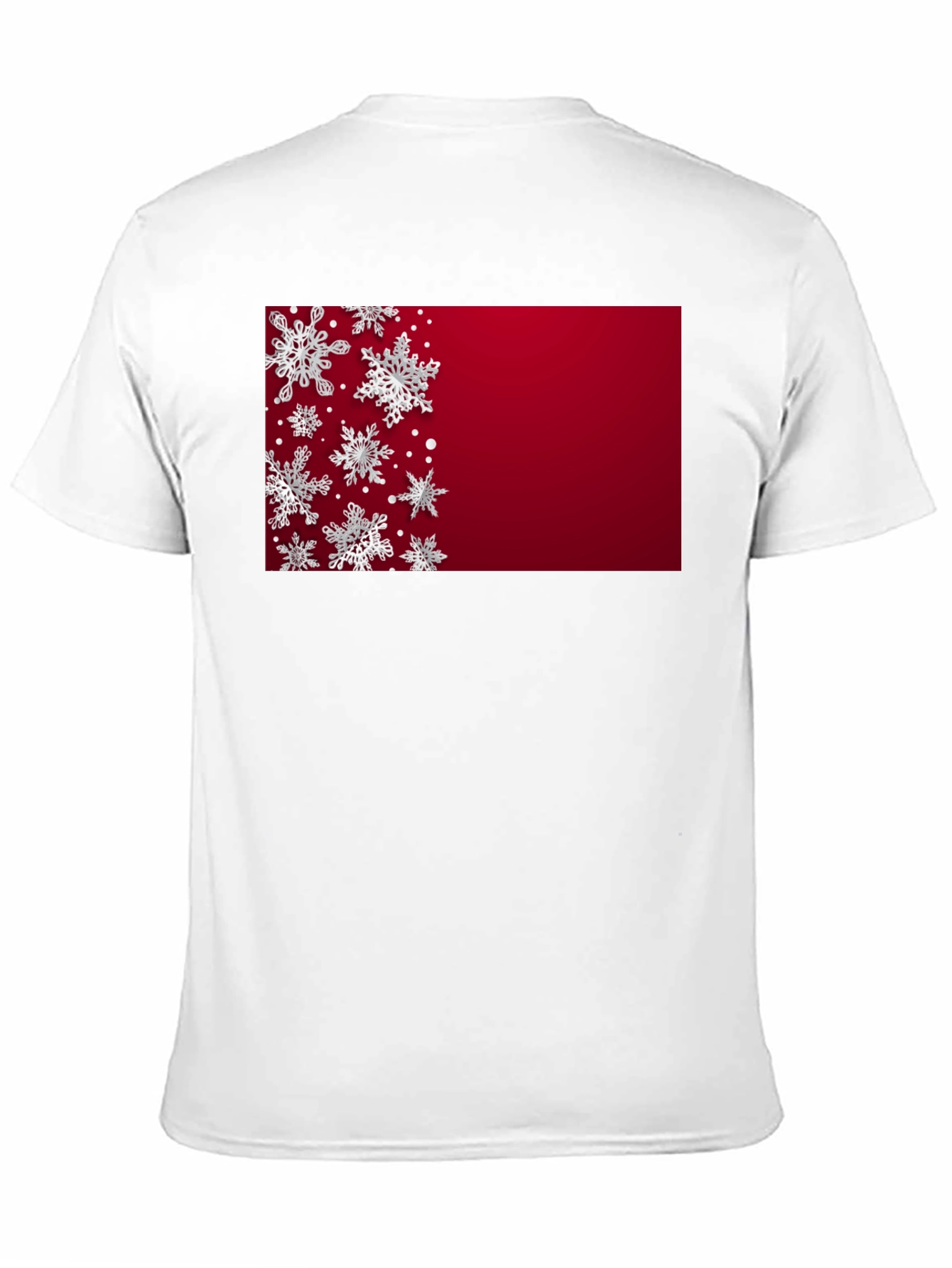 Snowflake Pattern Holiday T-Shirt
