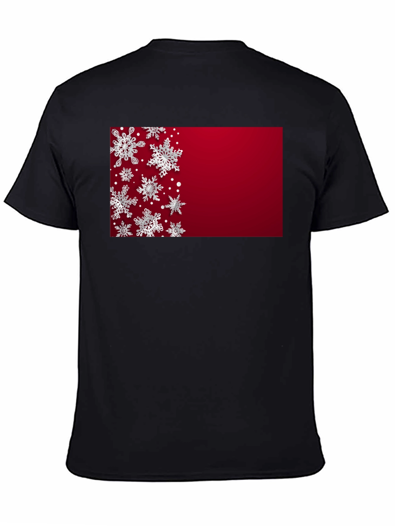 Snowflake Pattern Holiday T-Shirt