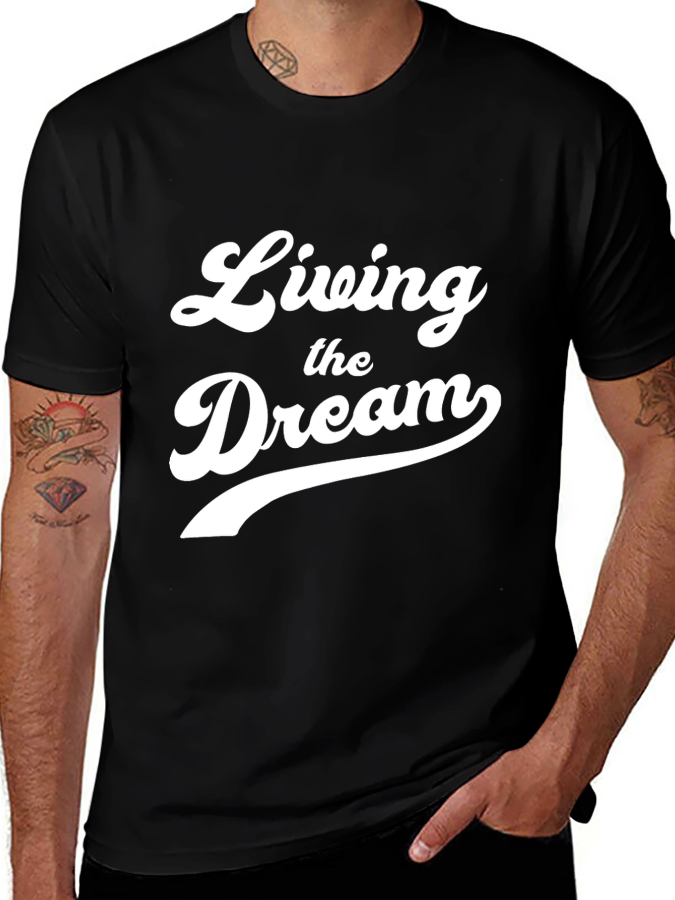 Living the Dream Graphic T-Shirt - Soft Cotton