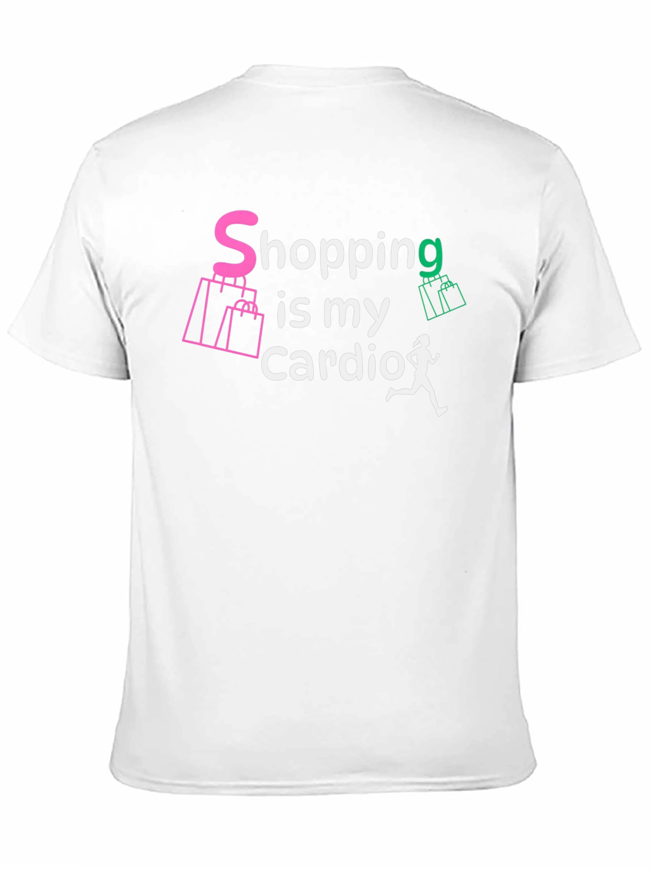 Shopping is My Cardio Black Graphic Tee