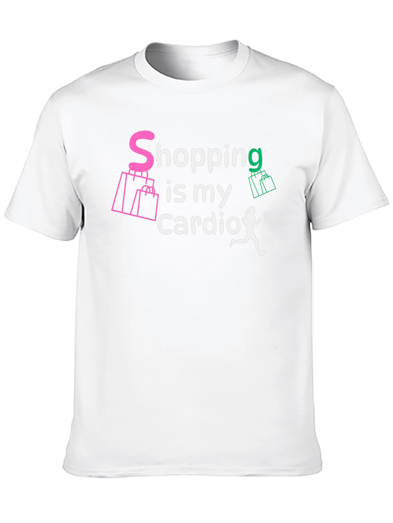 Shopping is My Cardio Black Graphic Tee