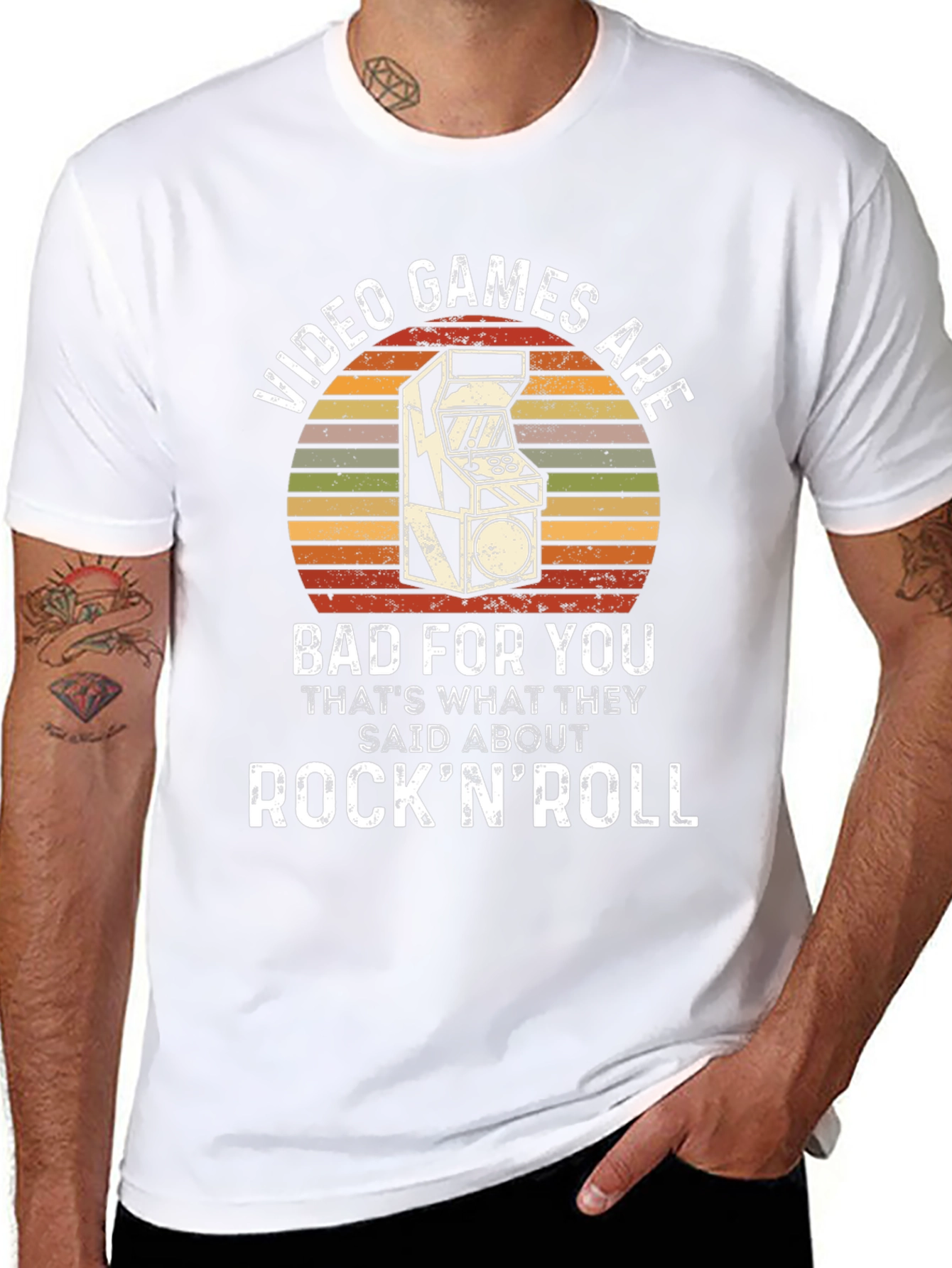 Video Games Rock N Roll T-Shirt