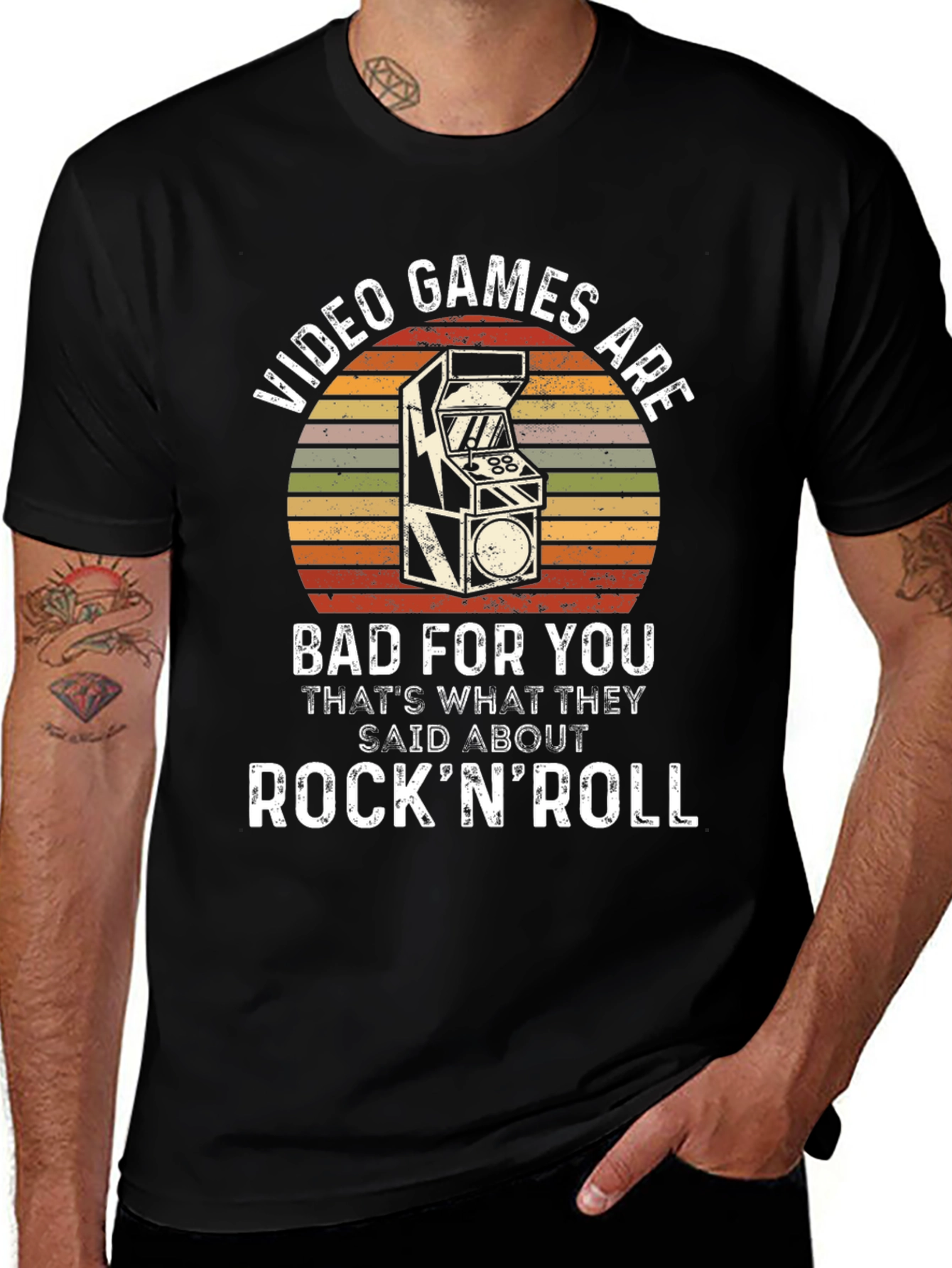 Video Games Rock N Roll T-Shirt