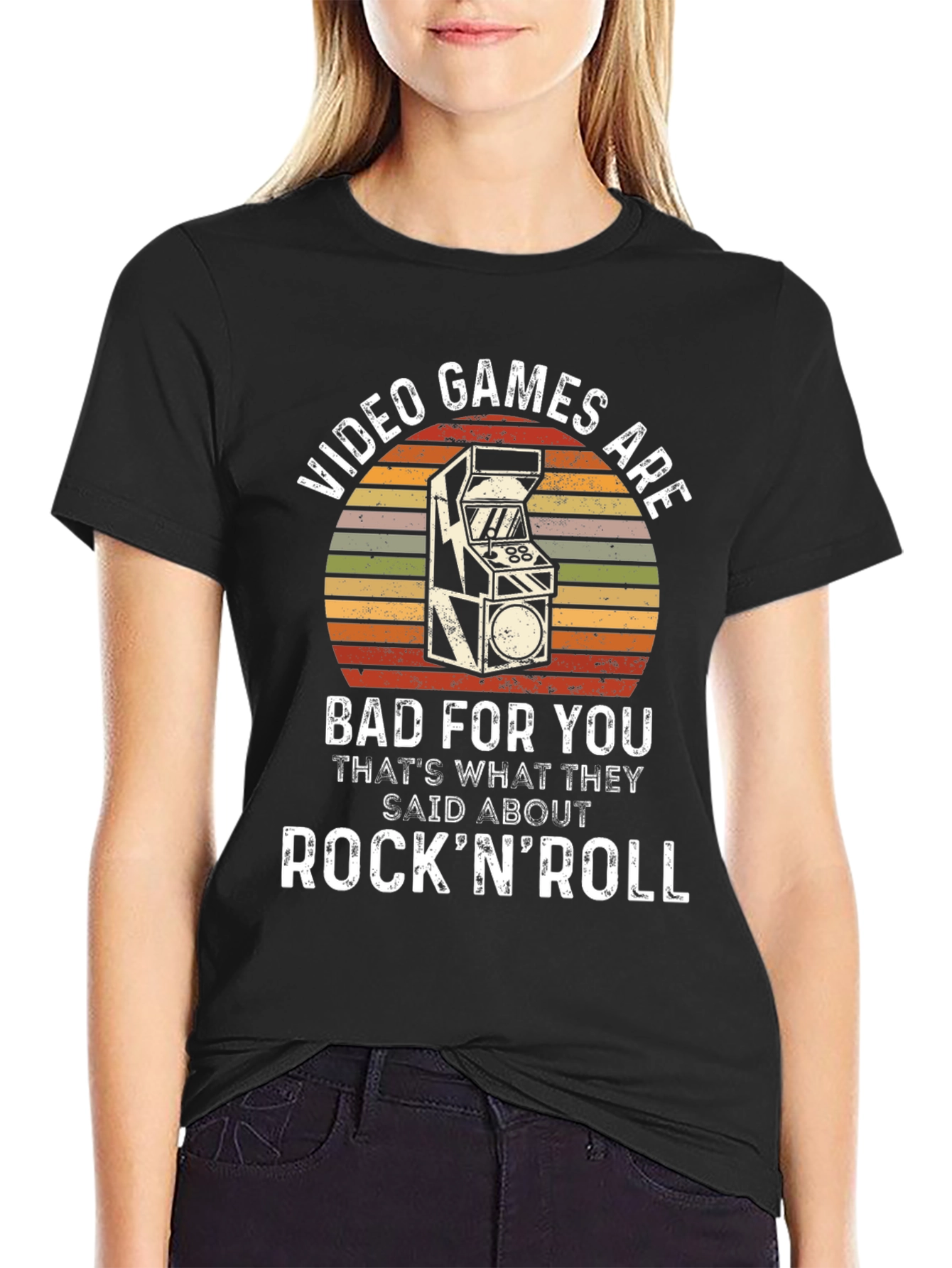 Video Games Rock N Roll T-Shirt