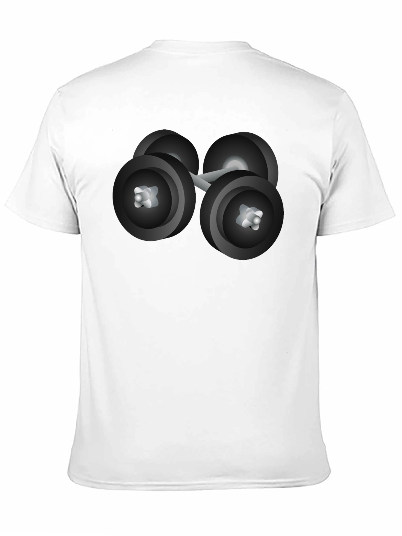 Dumbbell Graphic Tee - Fitness Lovers Black T-Shirt