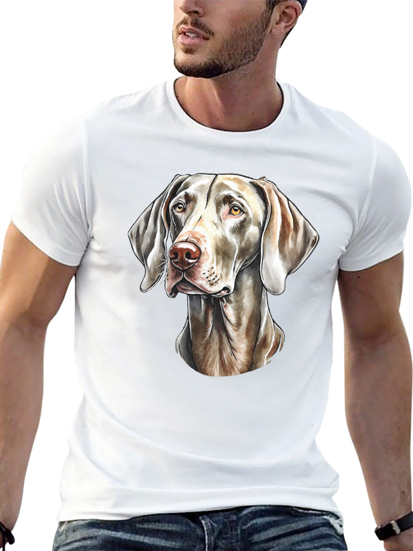 Dog Lovers Tee: Weimaraner Graphic T-Shirt