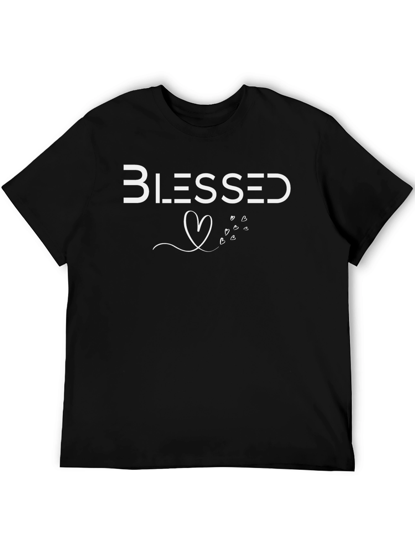 Blessed Heart Graphic Tee - Black