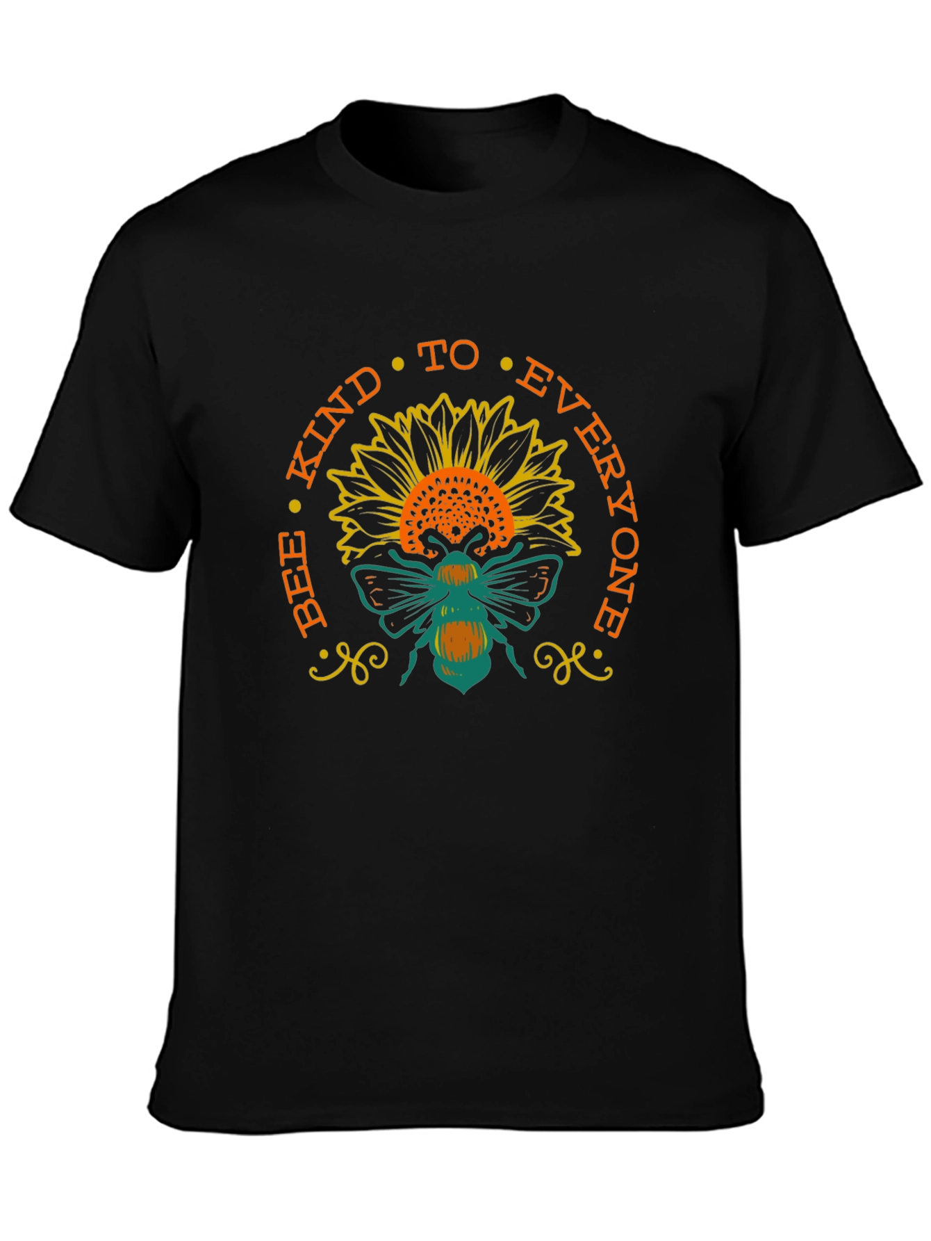 Bee Kind Sunflower T-Shirt - Positive Message Tee