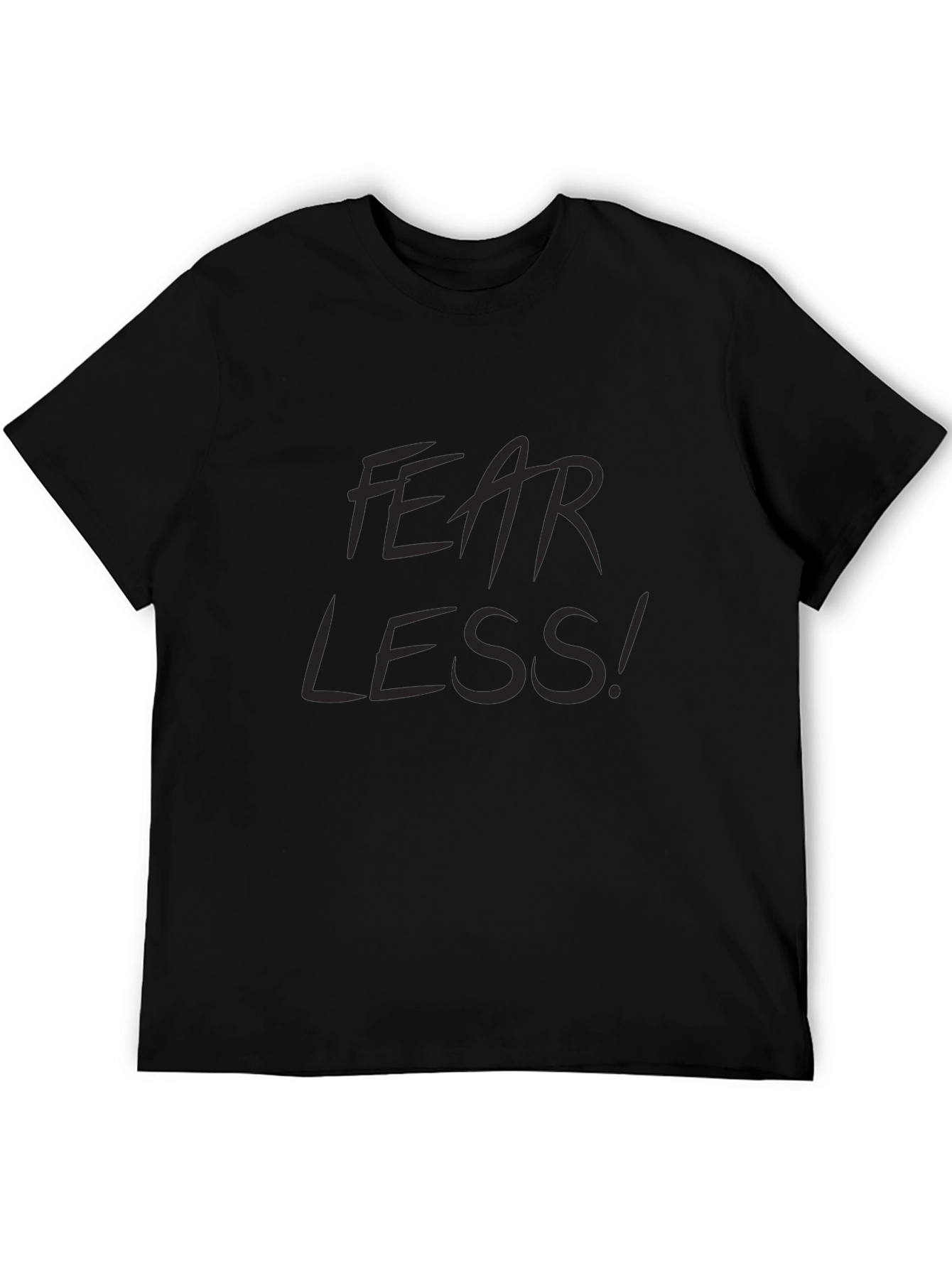 Fearless Black Graphic T-Shirt