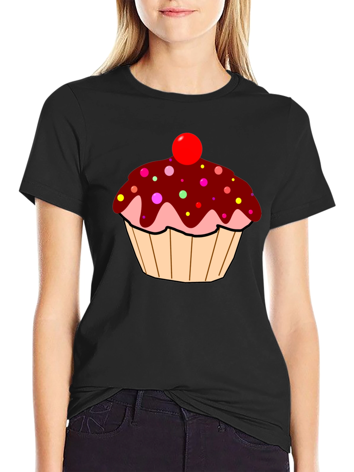 Cupcake Graphic Tee - Sweet Treat Shirt
