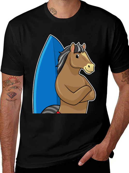 Surf Horse T-Shirt - Funny Graphic Tee
