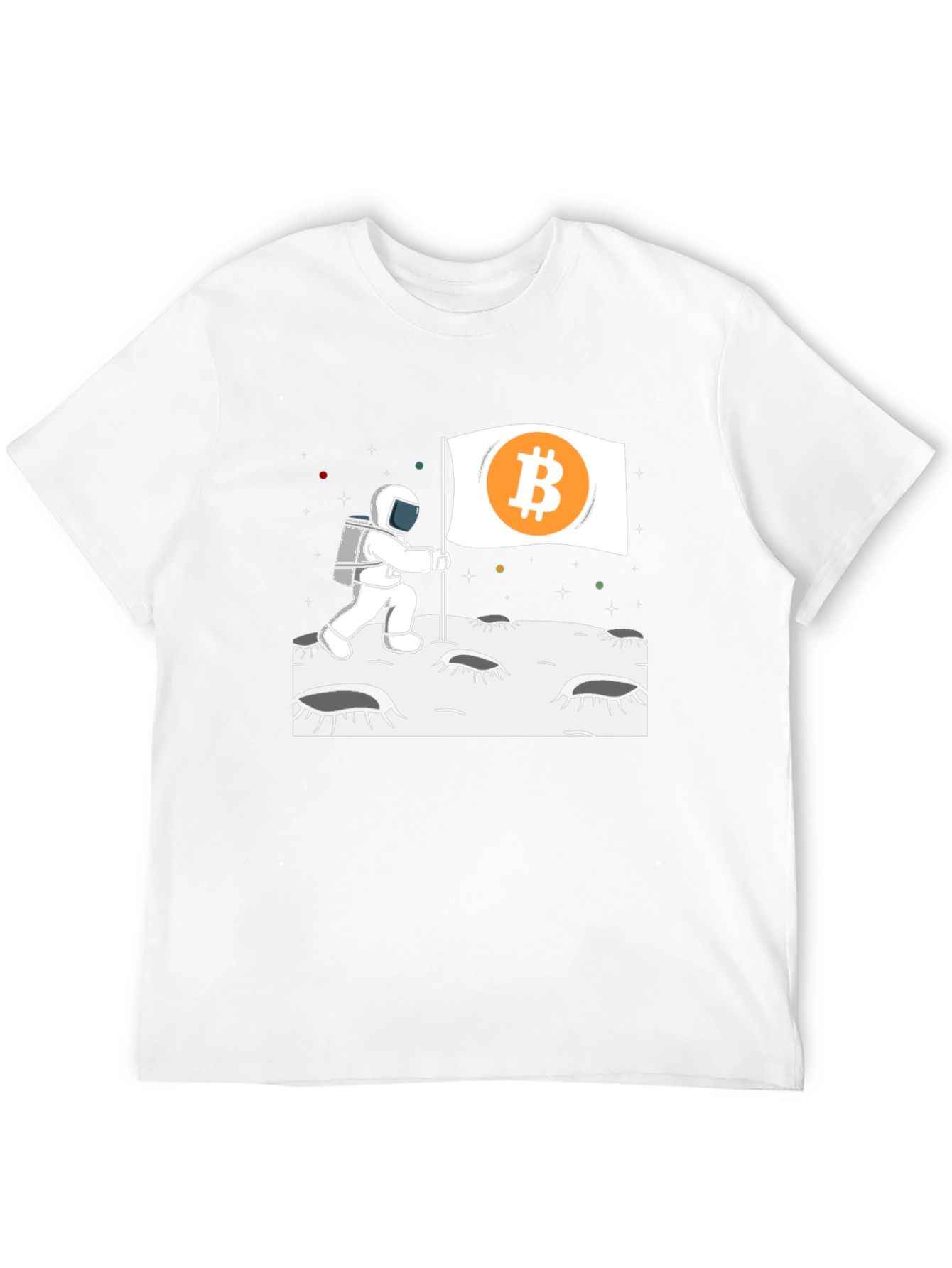Bitcoin Astronaut T-Shirt - Crypto Moon Landing Tee