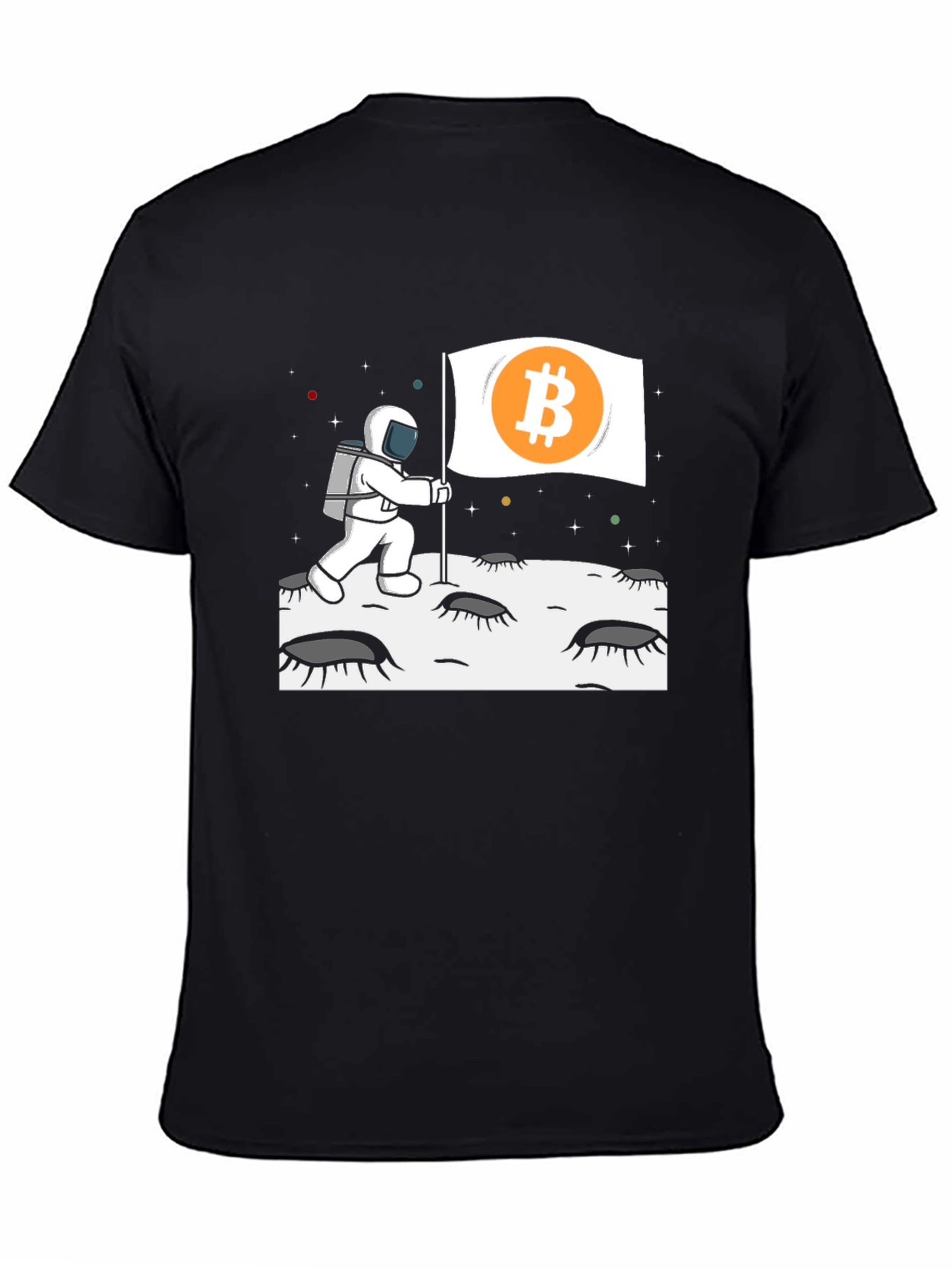 Bitcoin Astronaut T-Shirt - Crypto Moon Landing Tee