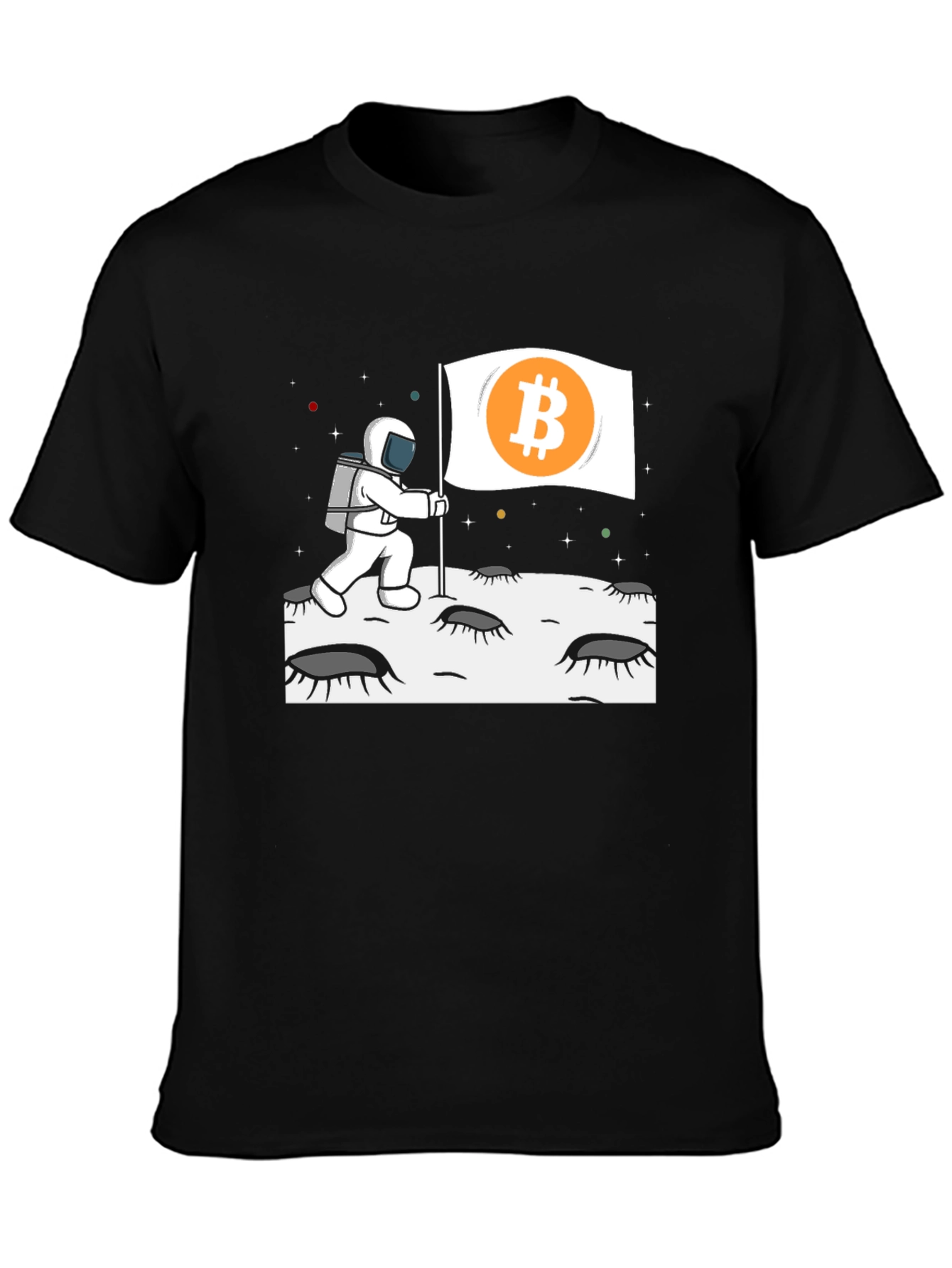 Bitcoin Astronaut T-Shirt - Crypto Moon Landing Tee