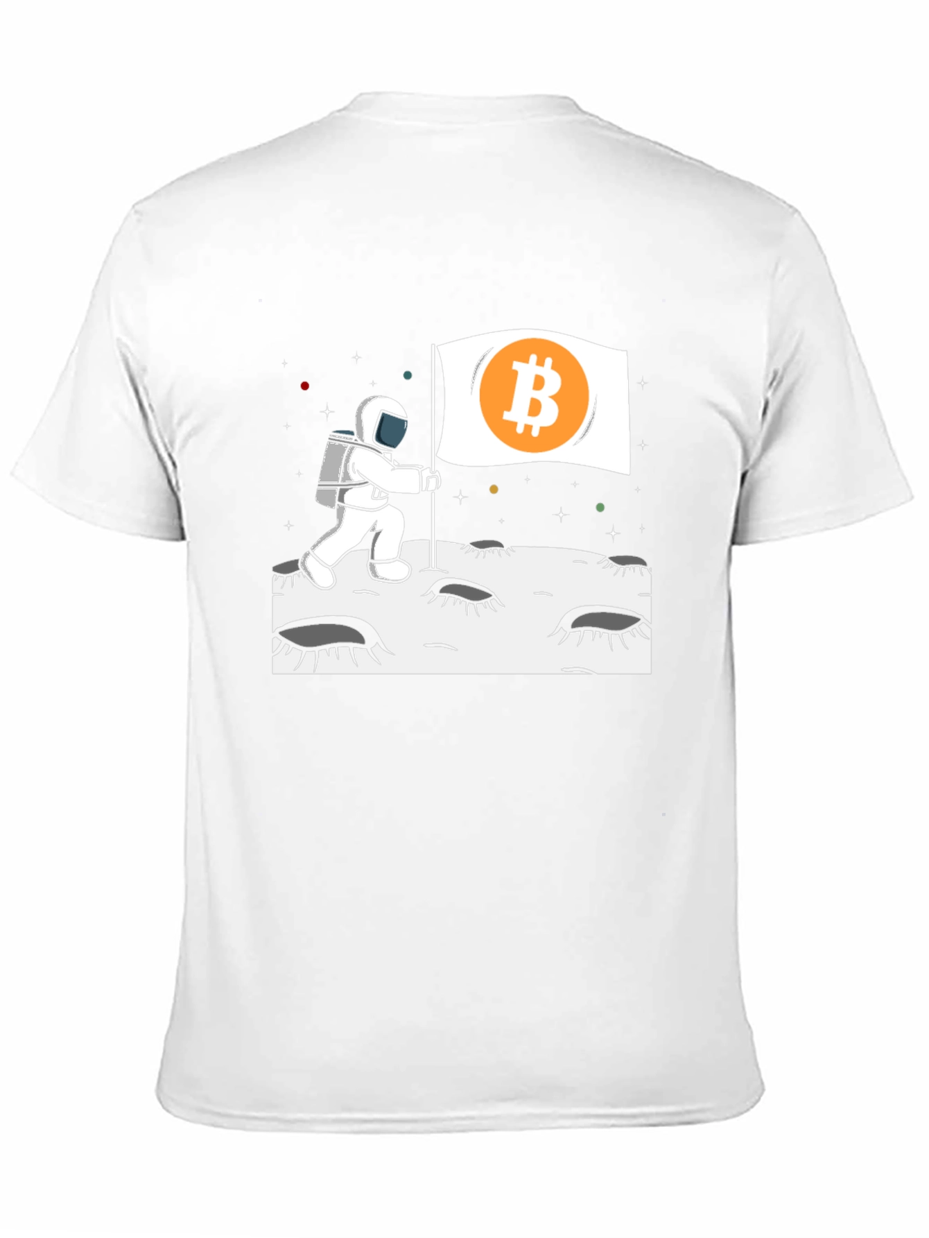 Bitcoin Astronaut T-Shirt - Crypto Moon Landing Tee
