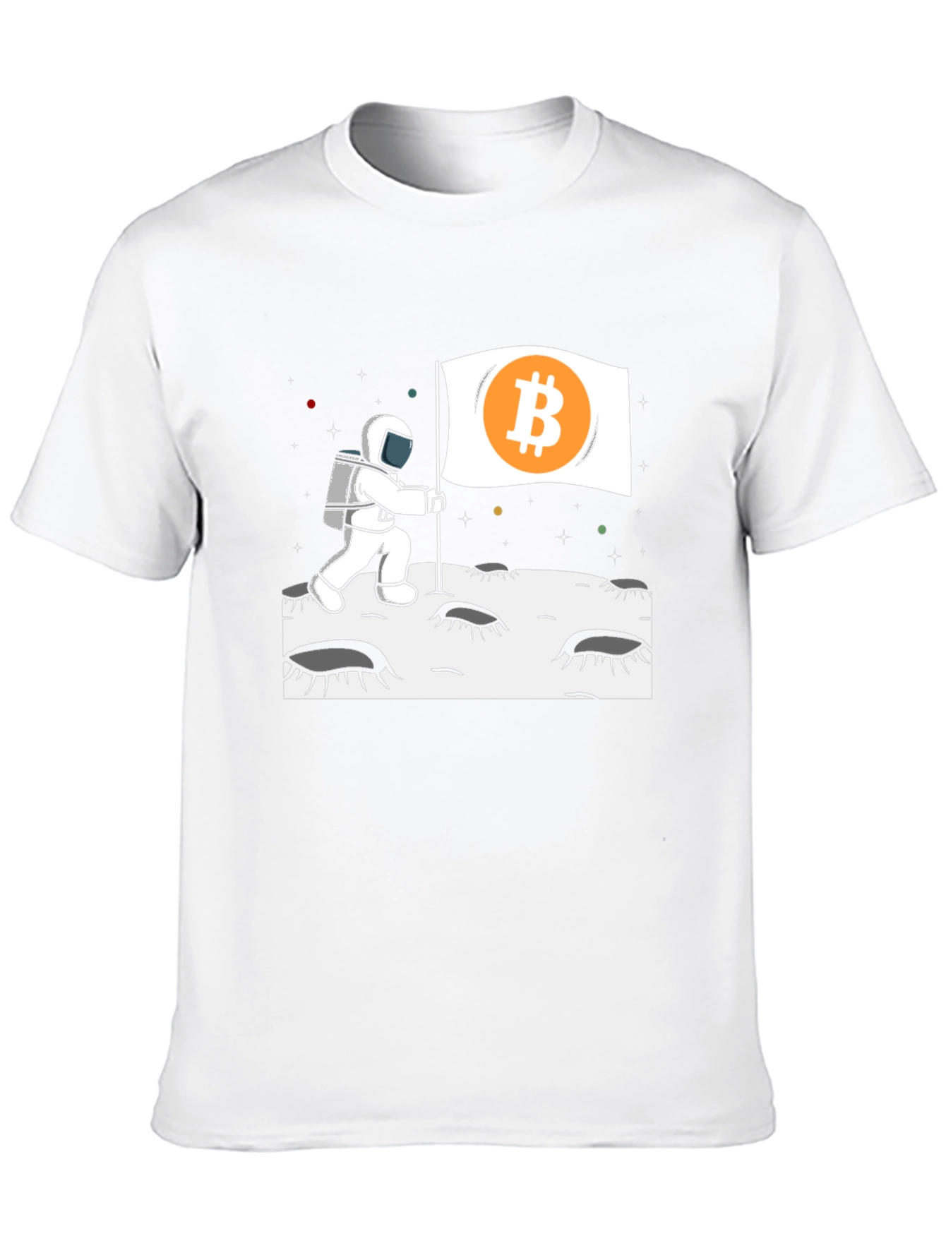 Bitcoin Astronaut T-Shirt - Crypto Moon Landing Tee