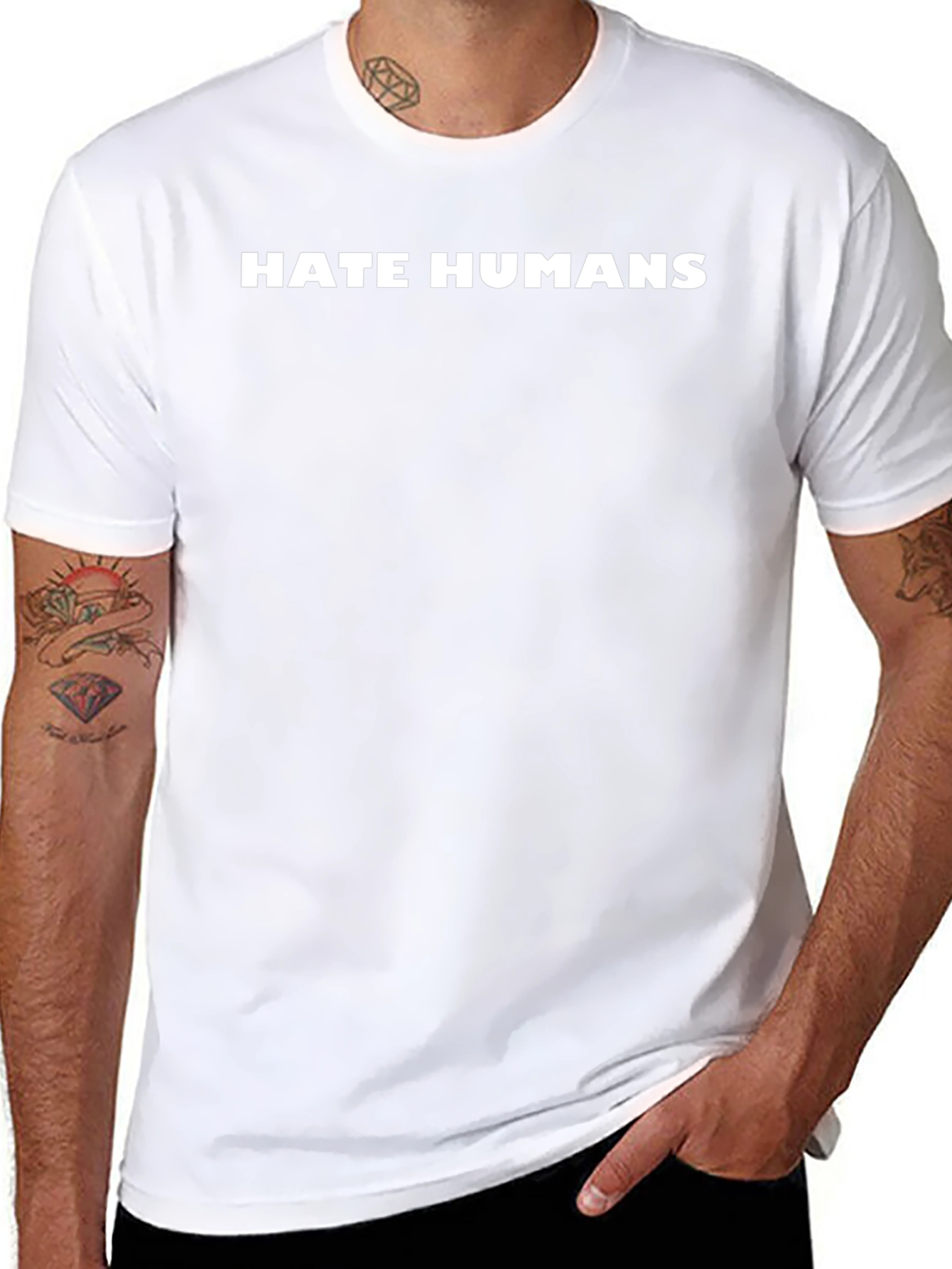 Hate Humans T-Shirt - Bold Statement Tee