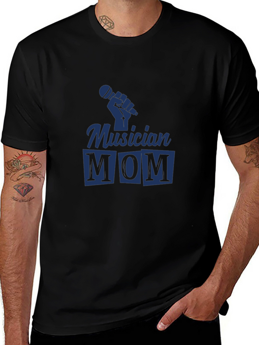 Musician Mom Black Graphic Tee