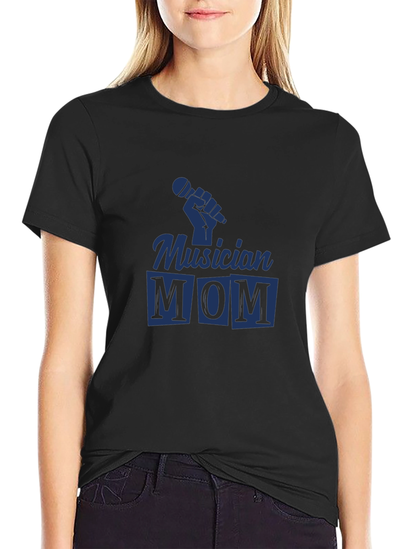 Musician Mom Black Graphic Tee