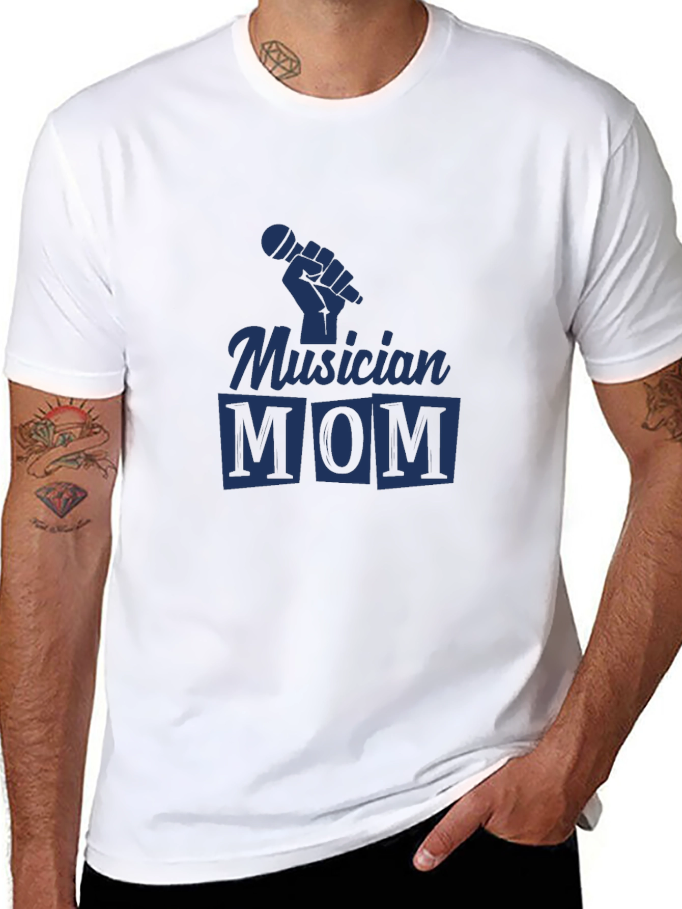 Musician Mom Black Graphic Tee