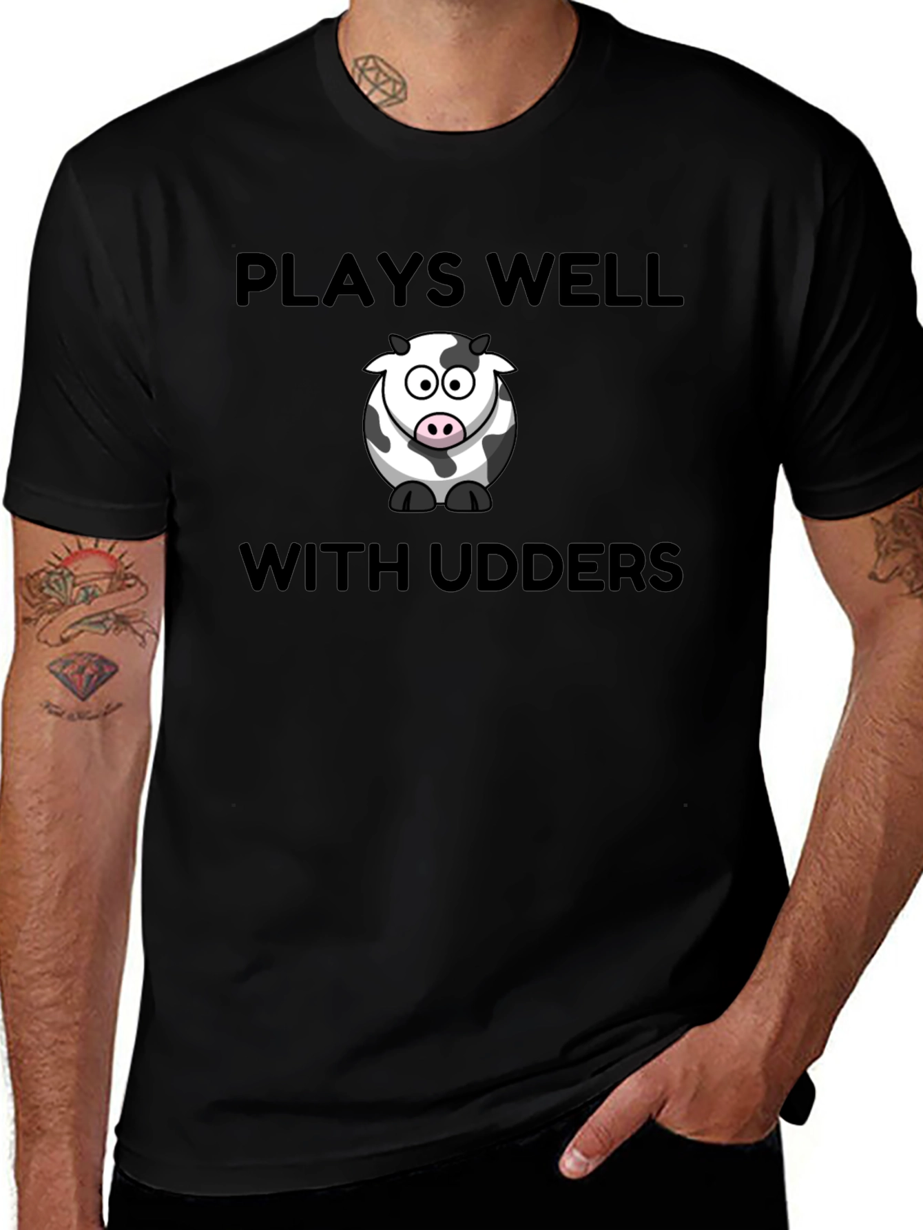 Plays Well With Udders T-Shirt