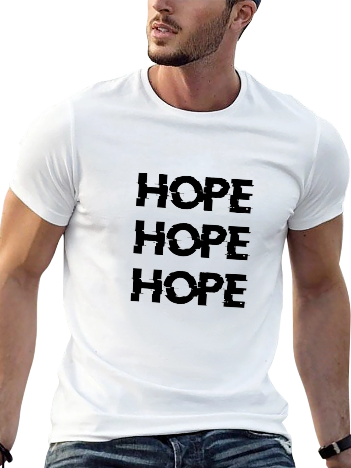 HOPE Graphic Print Black T-Shirt