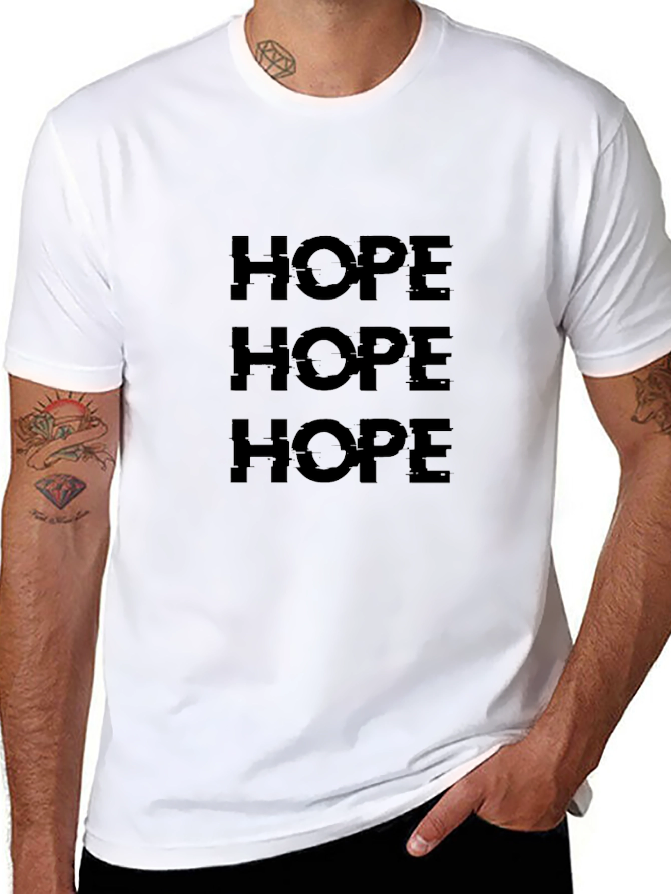 HOPE Graphic Print Black T-Shirt
