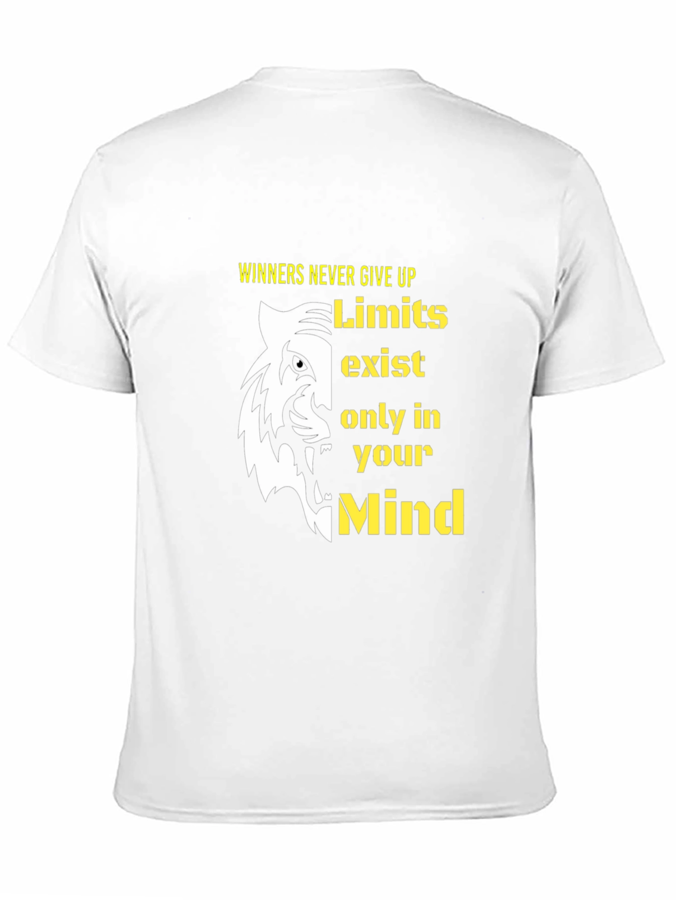 Motivational Tiger Graphic Print T-Shirt