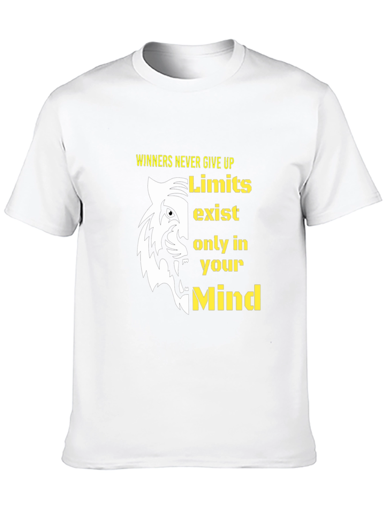 Motivational Tiger Graphic Print T-Shirt