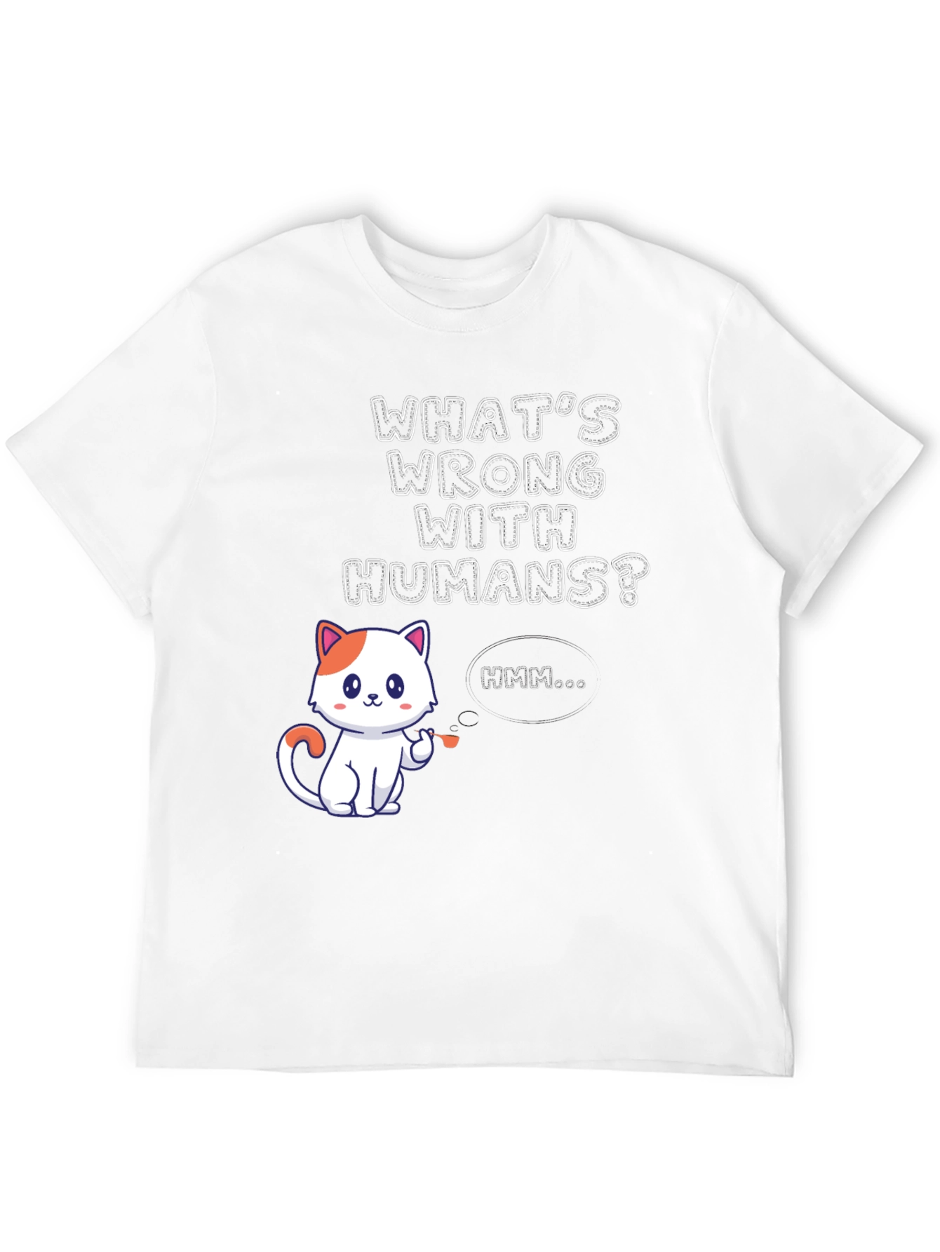 Funny Cat T-Shirt: Whats Wrong With Humans?