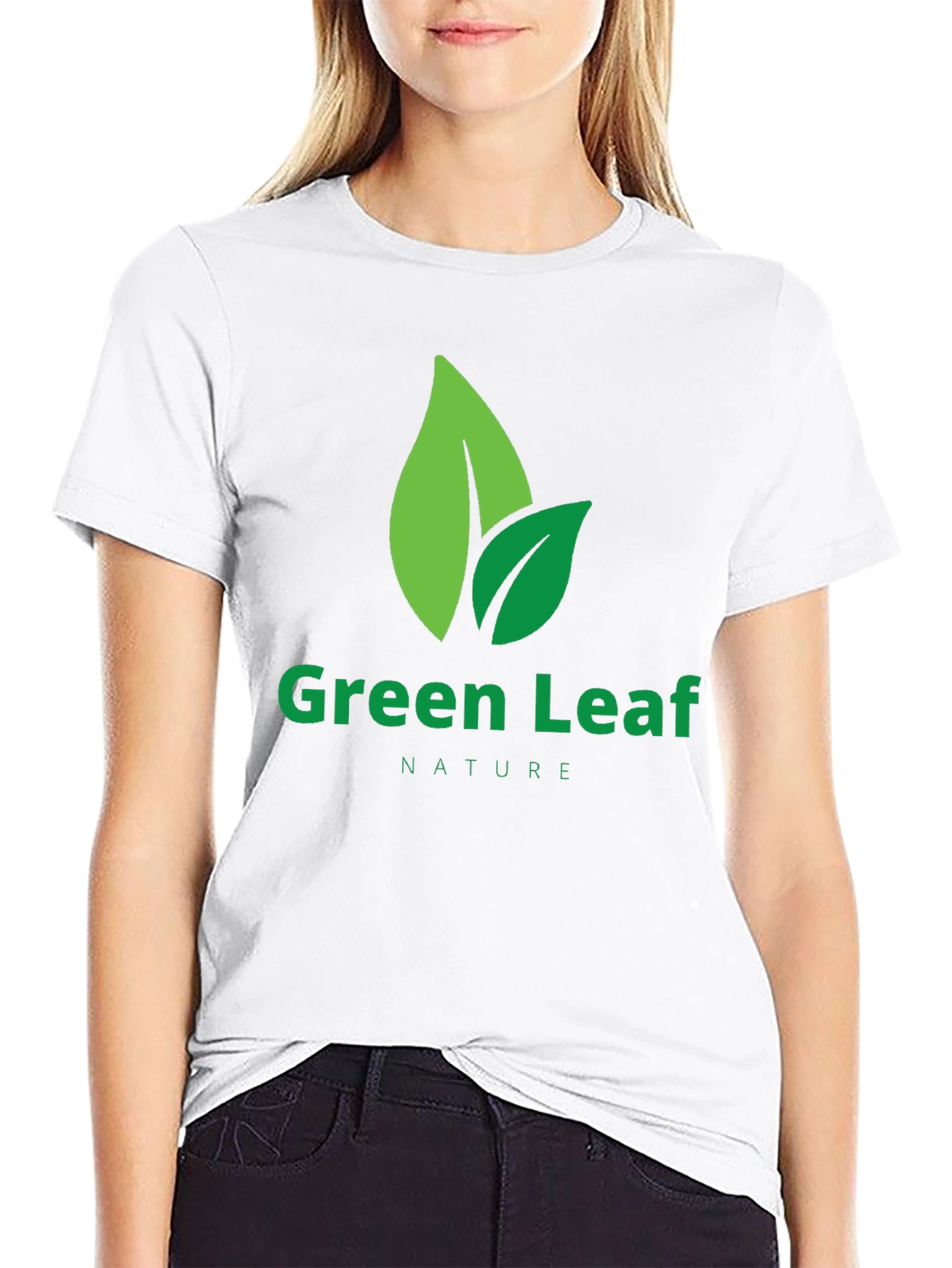Green Leaf Nature T-Shirt - Eco-Friendly Design