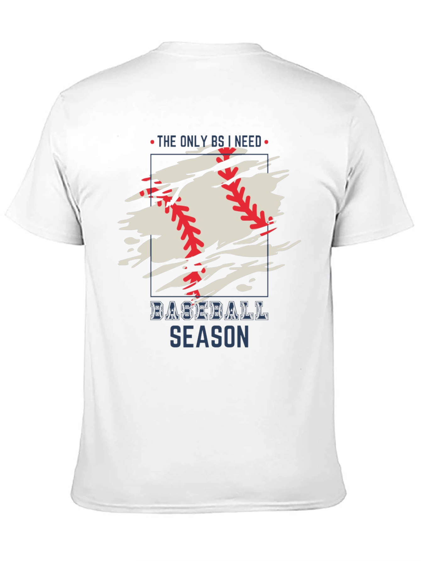 Baseball Season Graphic Tee - Mens Black T-Shirt