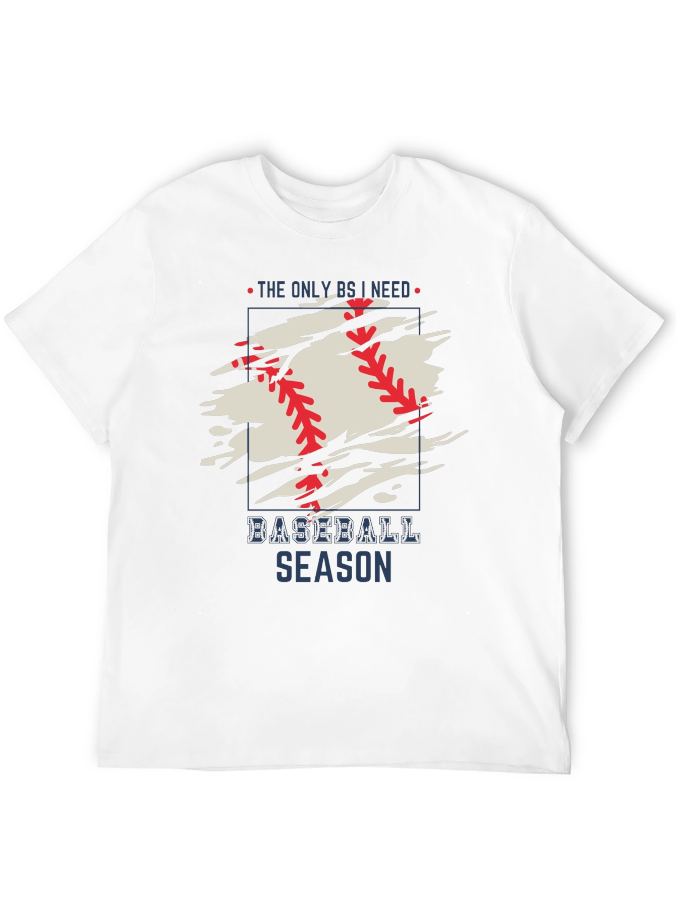 Baseball Season Graphic Tee - Mens Black T-Shirt