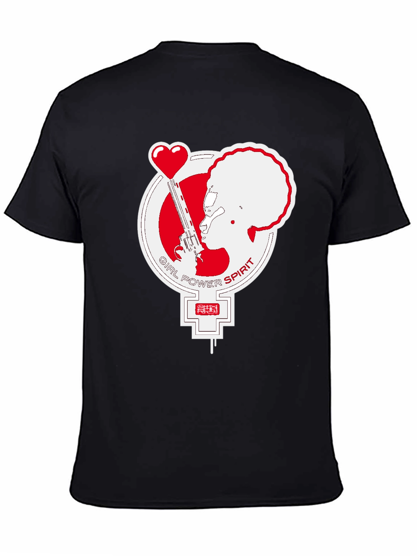 Girl Power Spirit Black T-Shirt