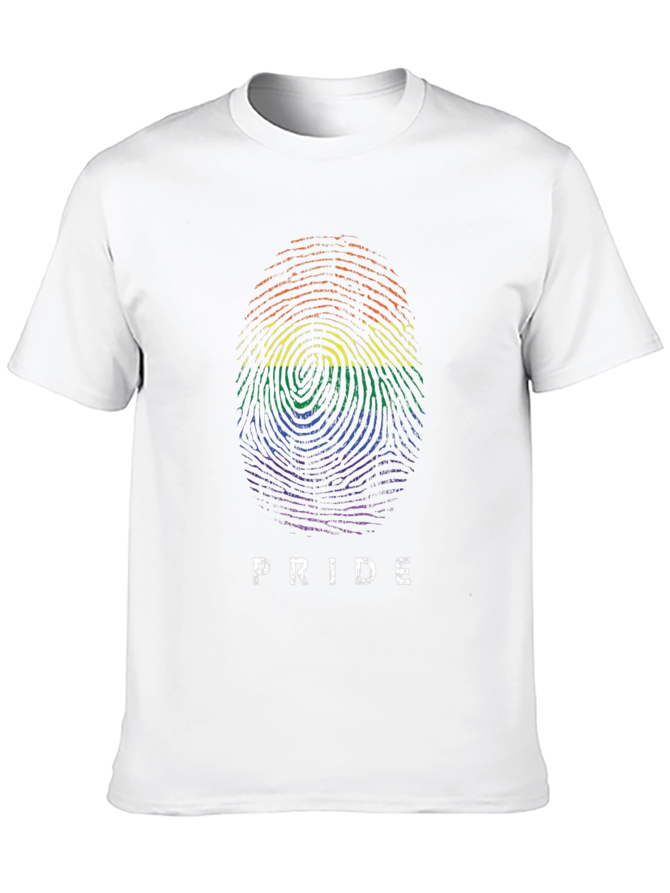Pride Fingerprint Graphic Tee - Black