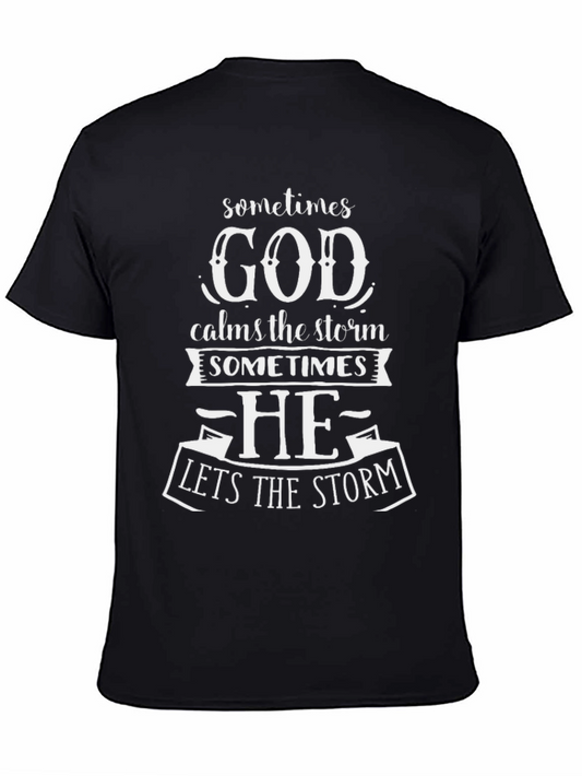 God Calms The Storm T-Shirt Christian Apparel