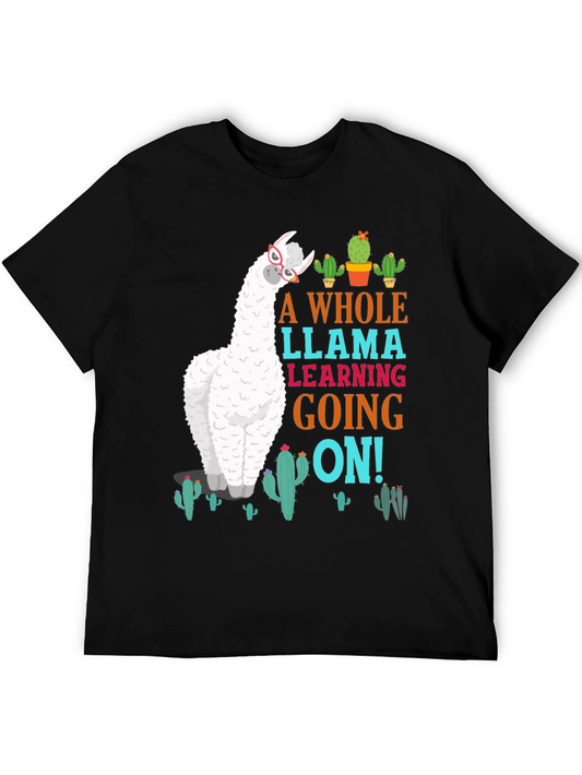 A Whole Llama Learning Going On T-Shirt