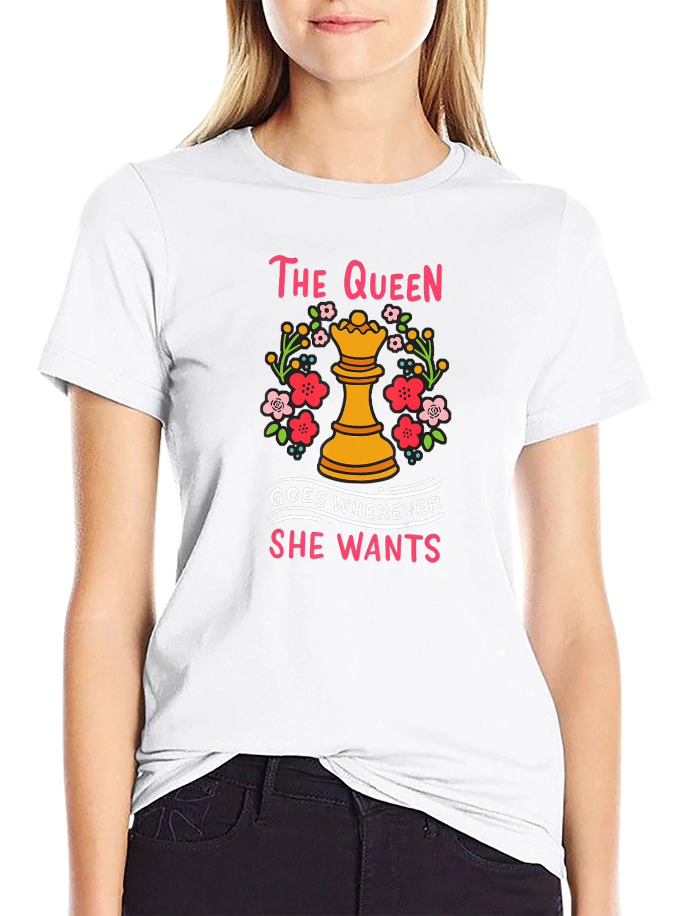 The Queen Chess Piece Graphic T-Shirt