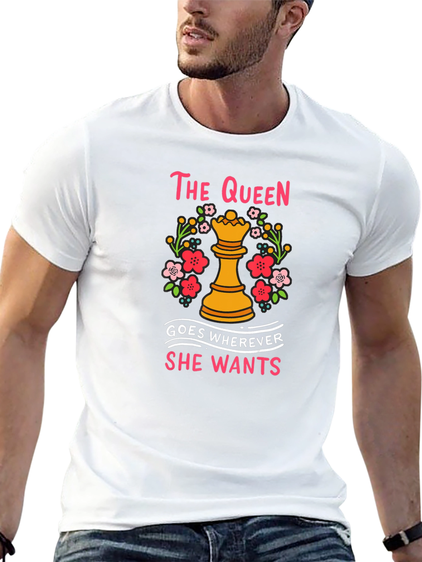 The Queen Chess Piece Graphic T-Shirt