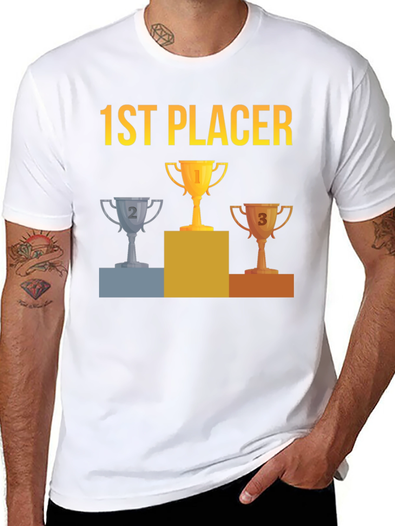 1st Placer Trophy Graphic Tee - Winners T-Shirt