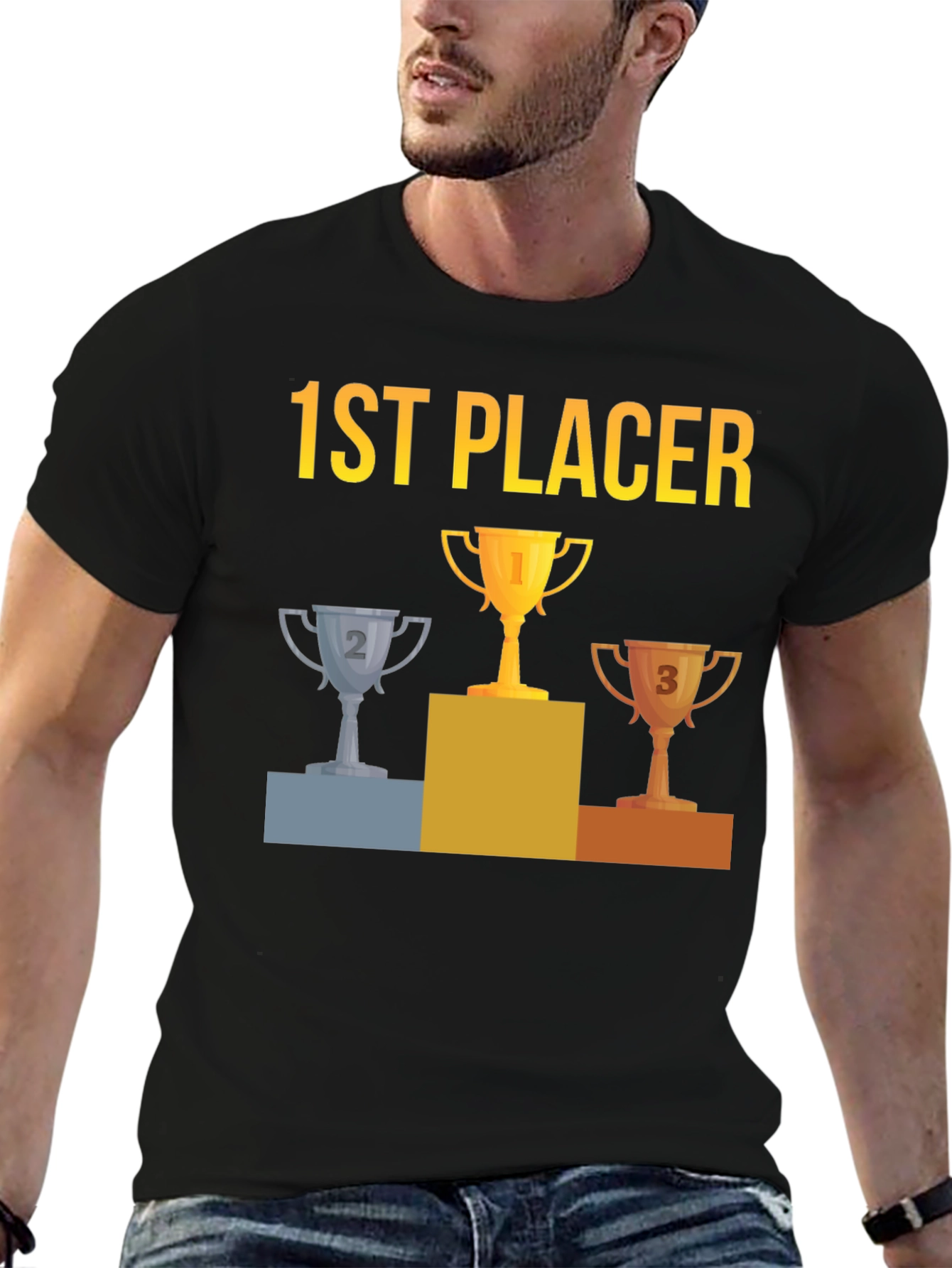 1st Placer Trophy Graphic Tee - Winners T-Shirt