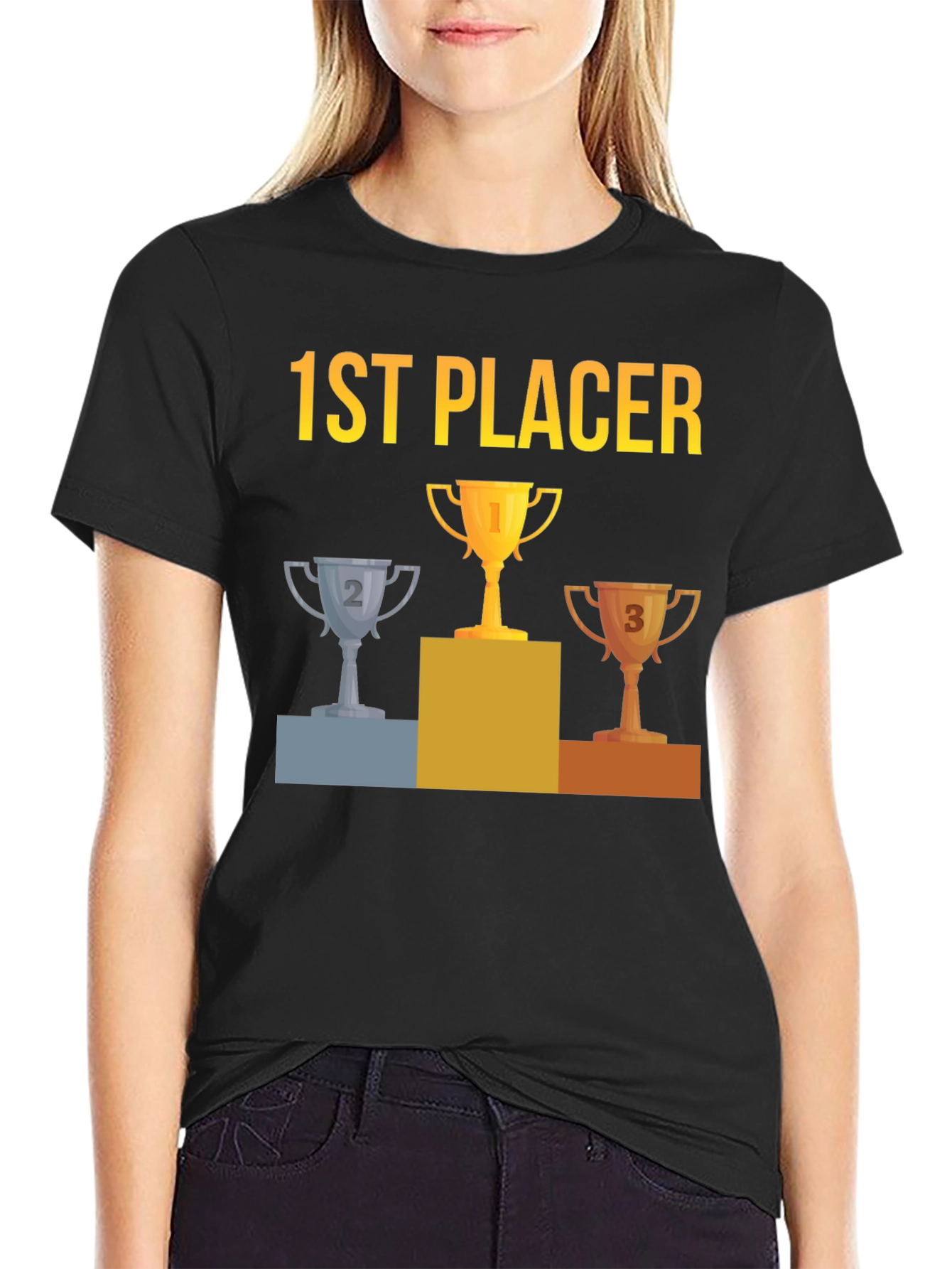 1st Placer Trophy Graphic Tee - Winners T-Shirt