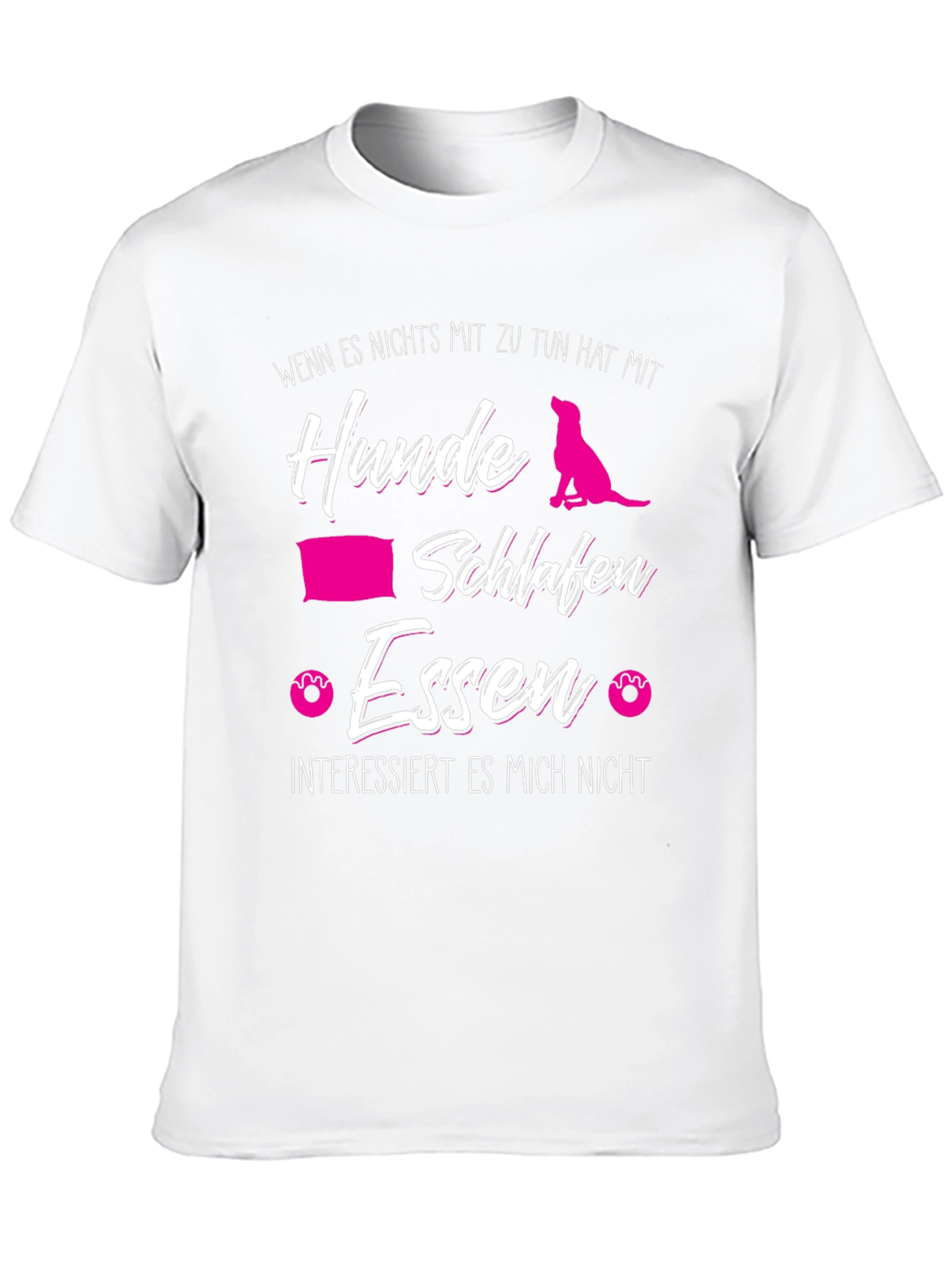 Dog Lover T-Shirt - Hunde Schlafen Essen Tee