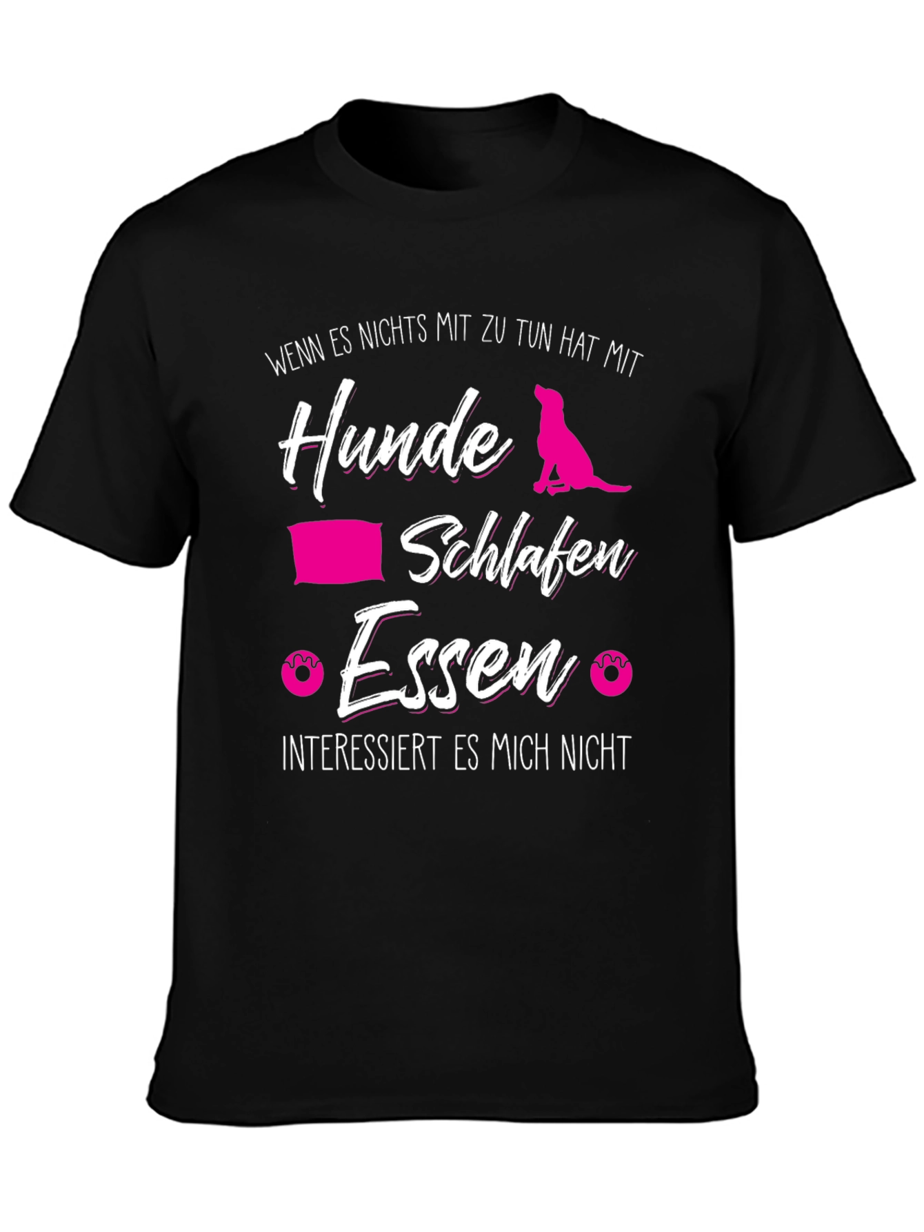 Dog Lover T-Shirt - Hunde Schlafen Essen Tee