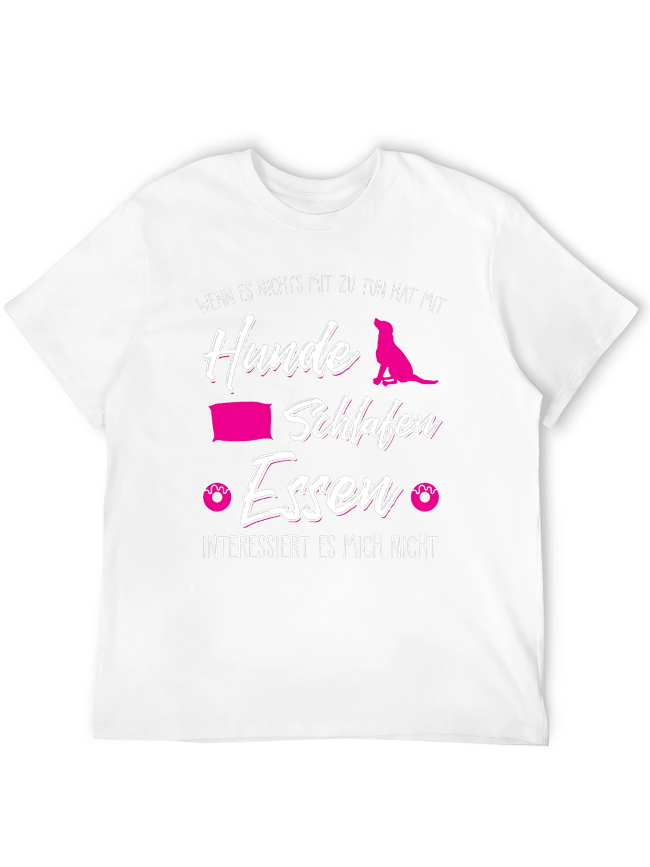 Dog Lover T-Shirt - Hunde Schlafen Essen Tee
